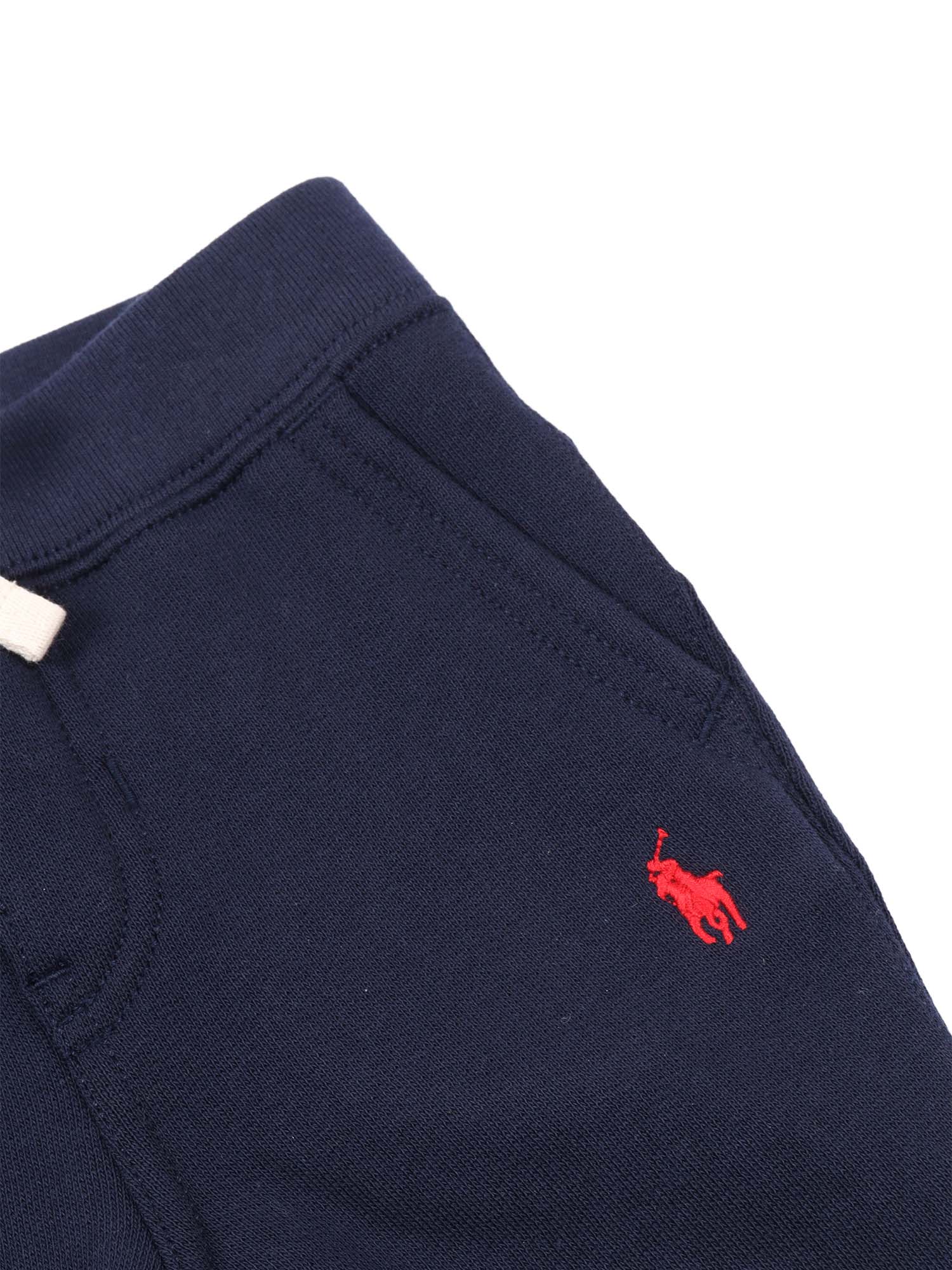 JOGGER-BOTTOMS-PANT Blue Cotton Polyester Trackpants