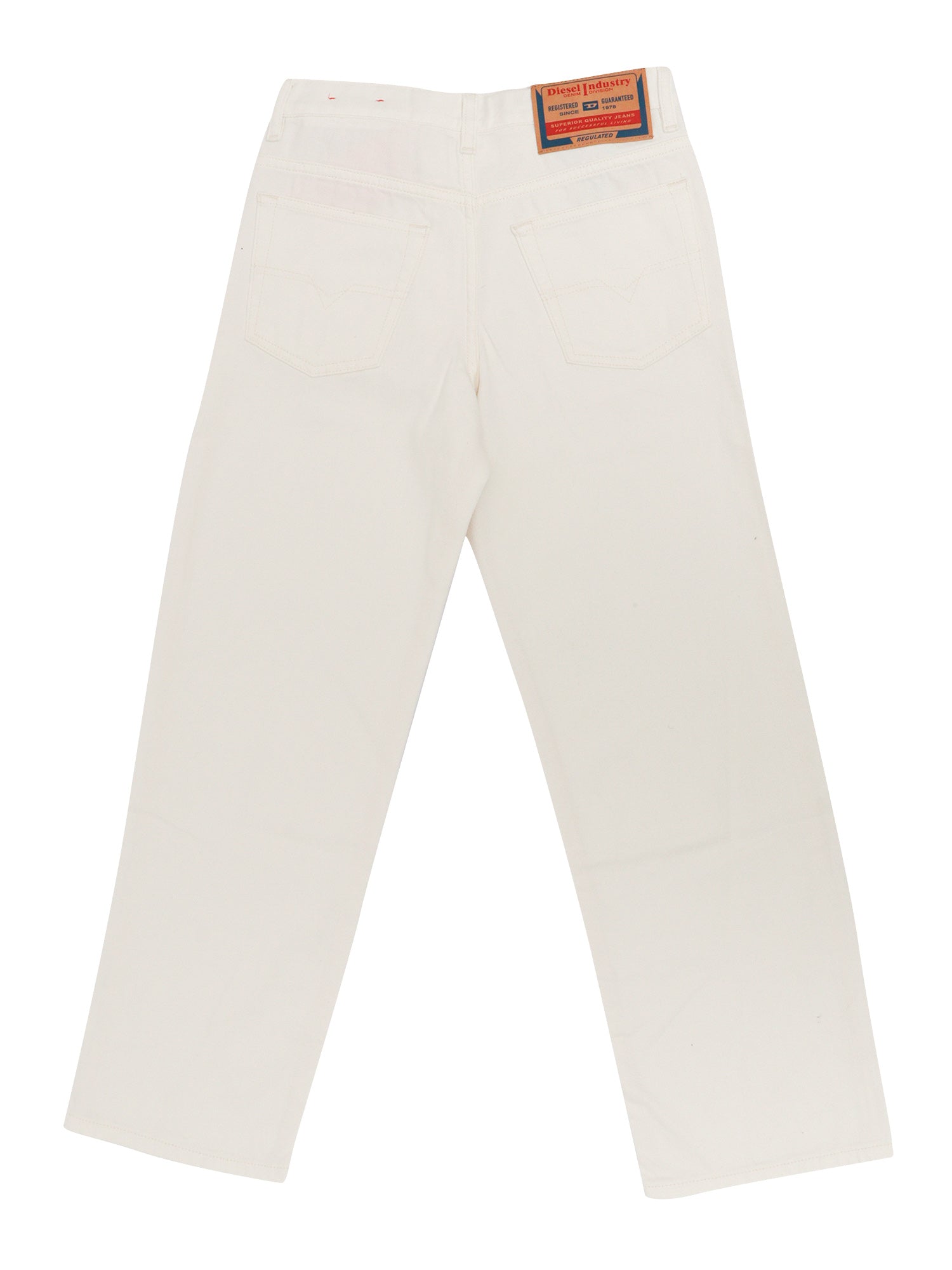 5 pockets White Cotton Jean