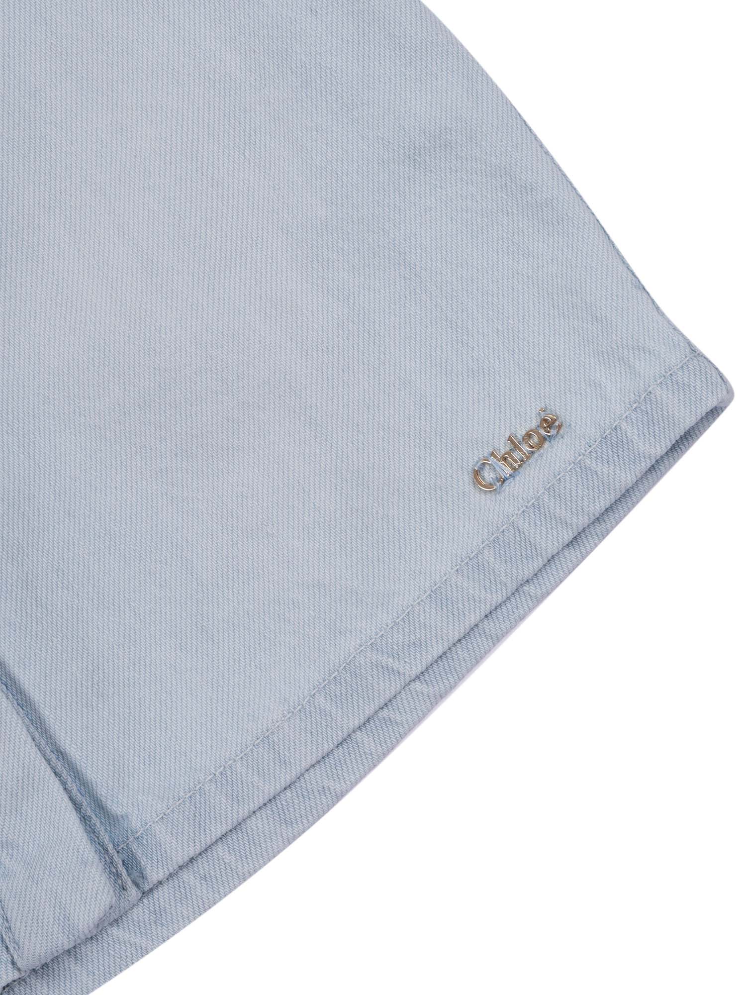 Top Light Blue Cotton