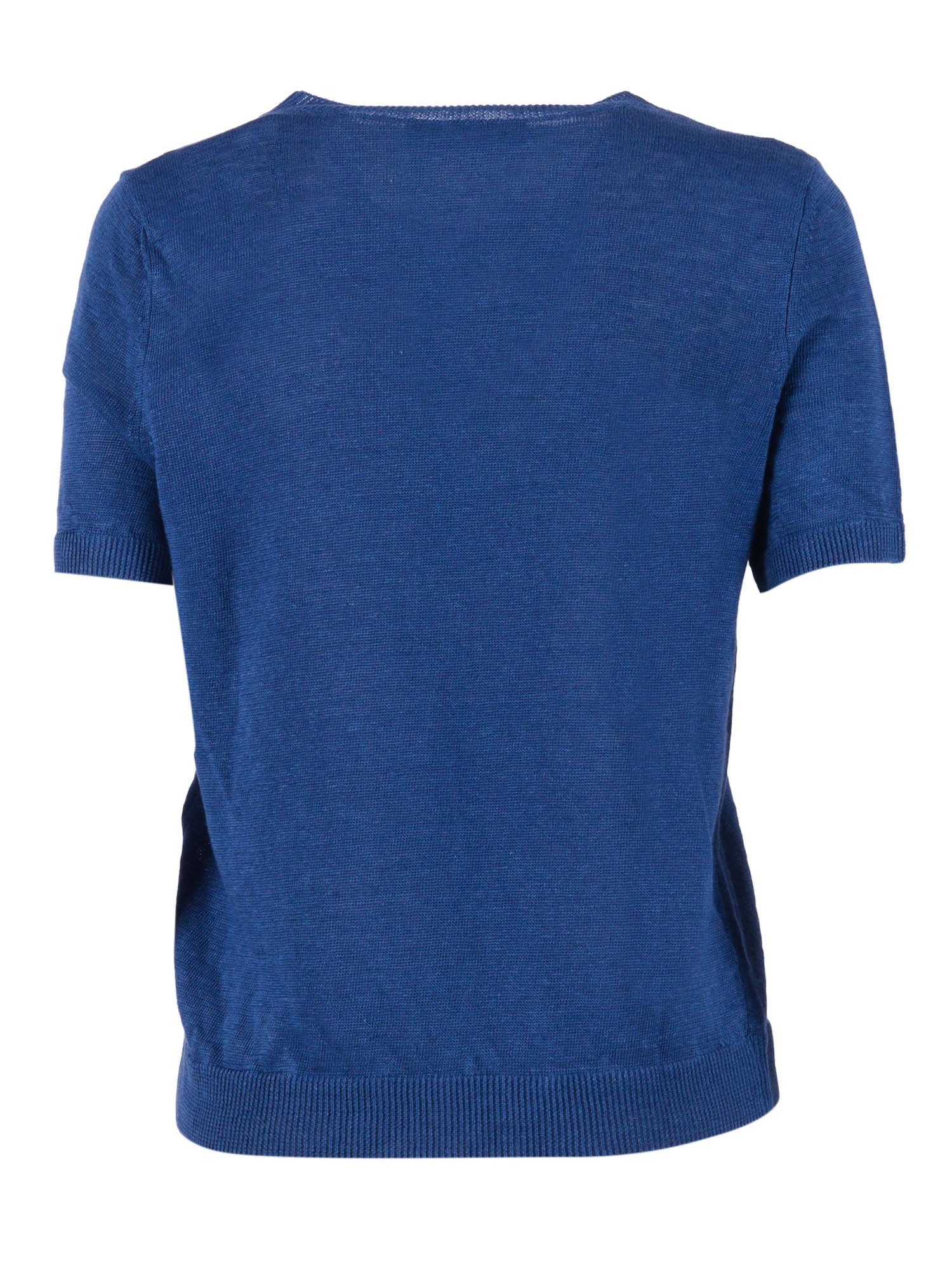 SWEATER Blue Linen Crewneck