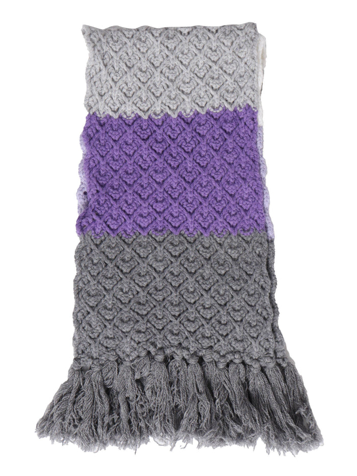 5 Colors Scarf Grey Extrafine Merino Wool