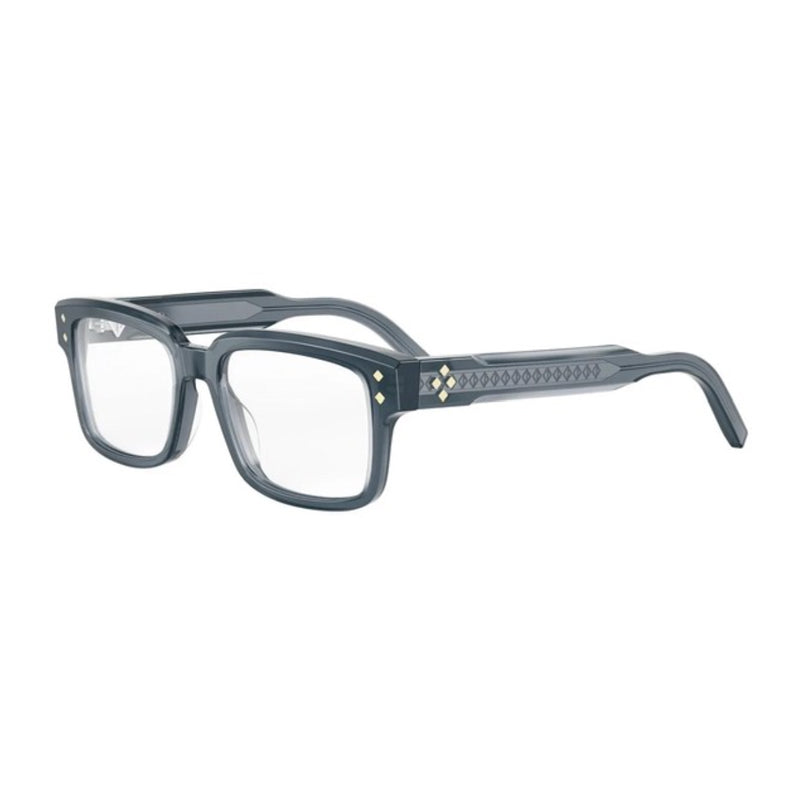 Dior Eyeglasses Square Full Rim, Glossy Blue Frame And Clear Demo Lenses Lens Cddiamondos8i3000 Sunglasses