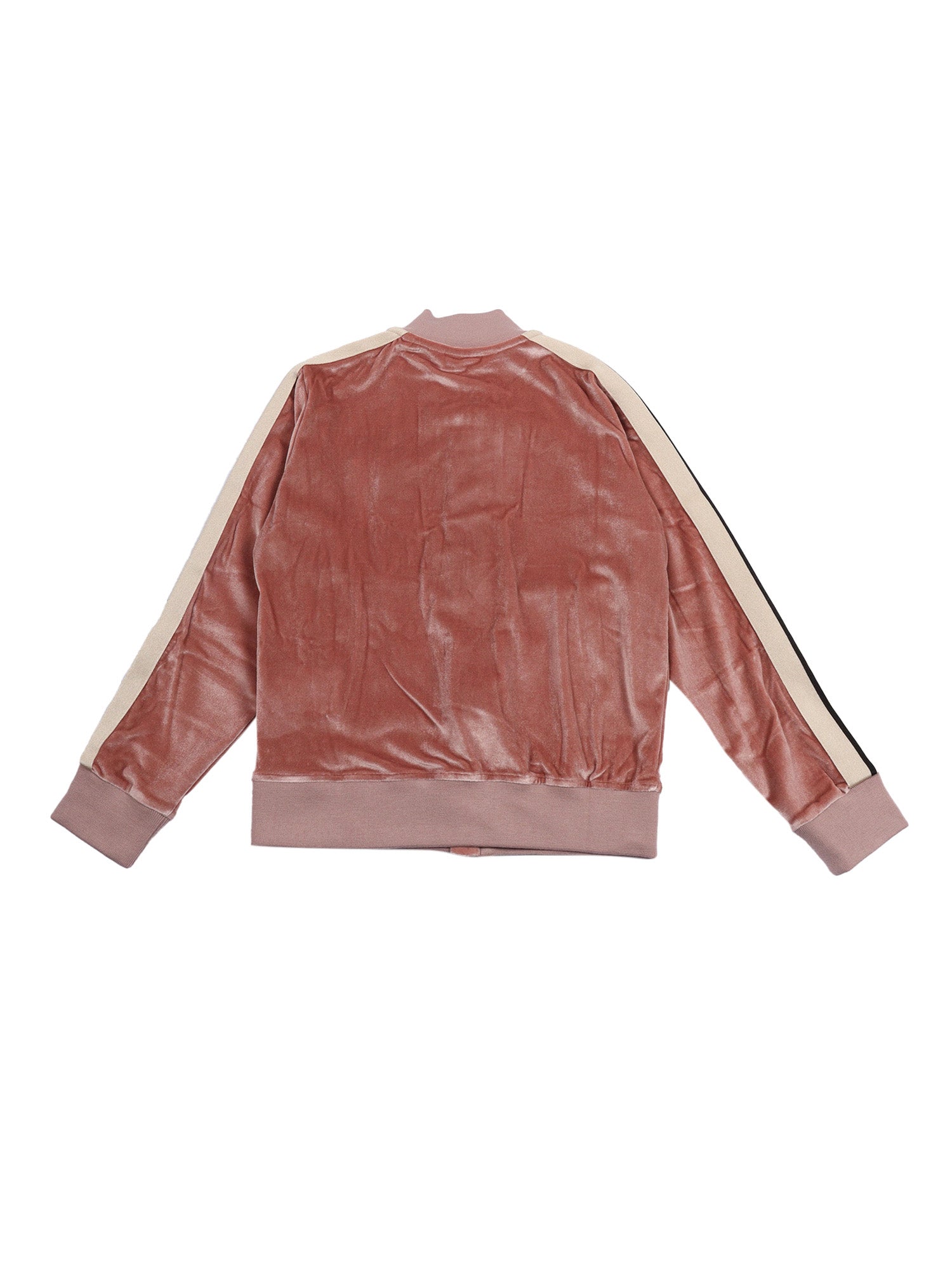 Pa Chenille Track Jkt Antique Rose Black Pink Short Puffer