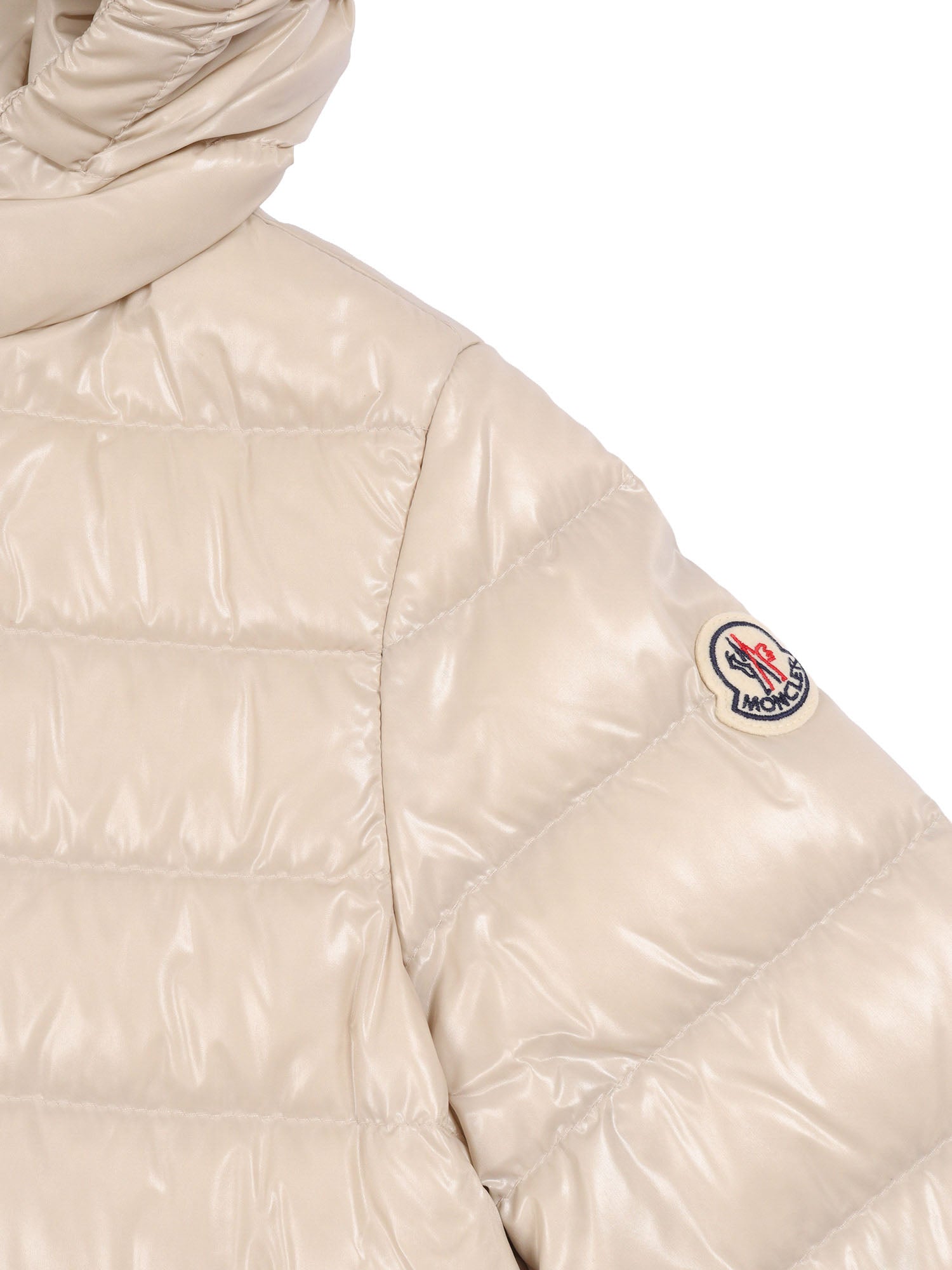 ELA JACKET Beige Short Puffer