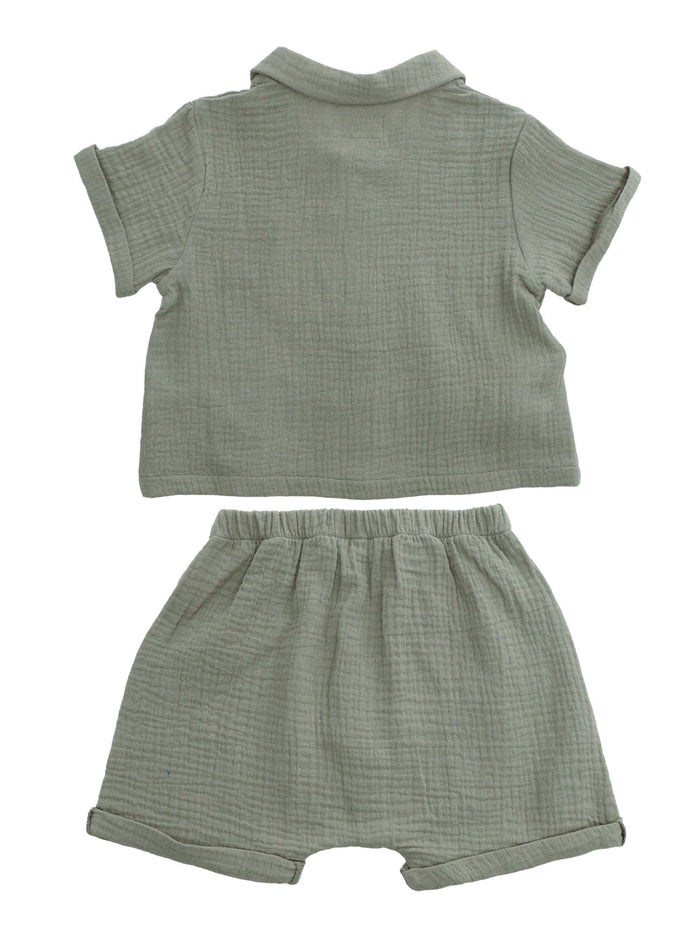 Set Green Cotton Suits