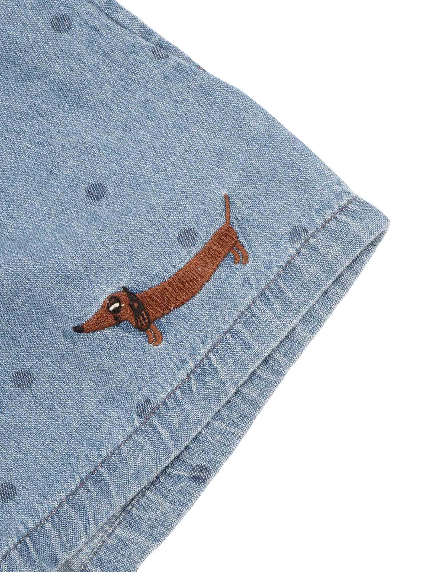 Lw denim dots aop shorts 2 Blue Organic Cotton