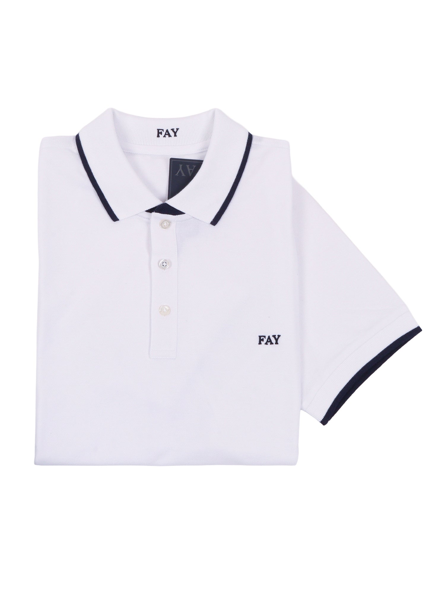 DB COLLAR PIQUET POLO White Cotton Elastane Shirt