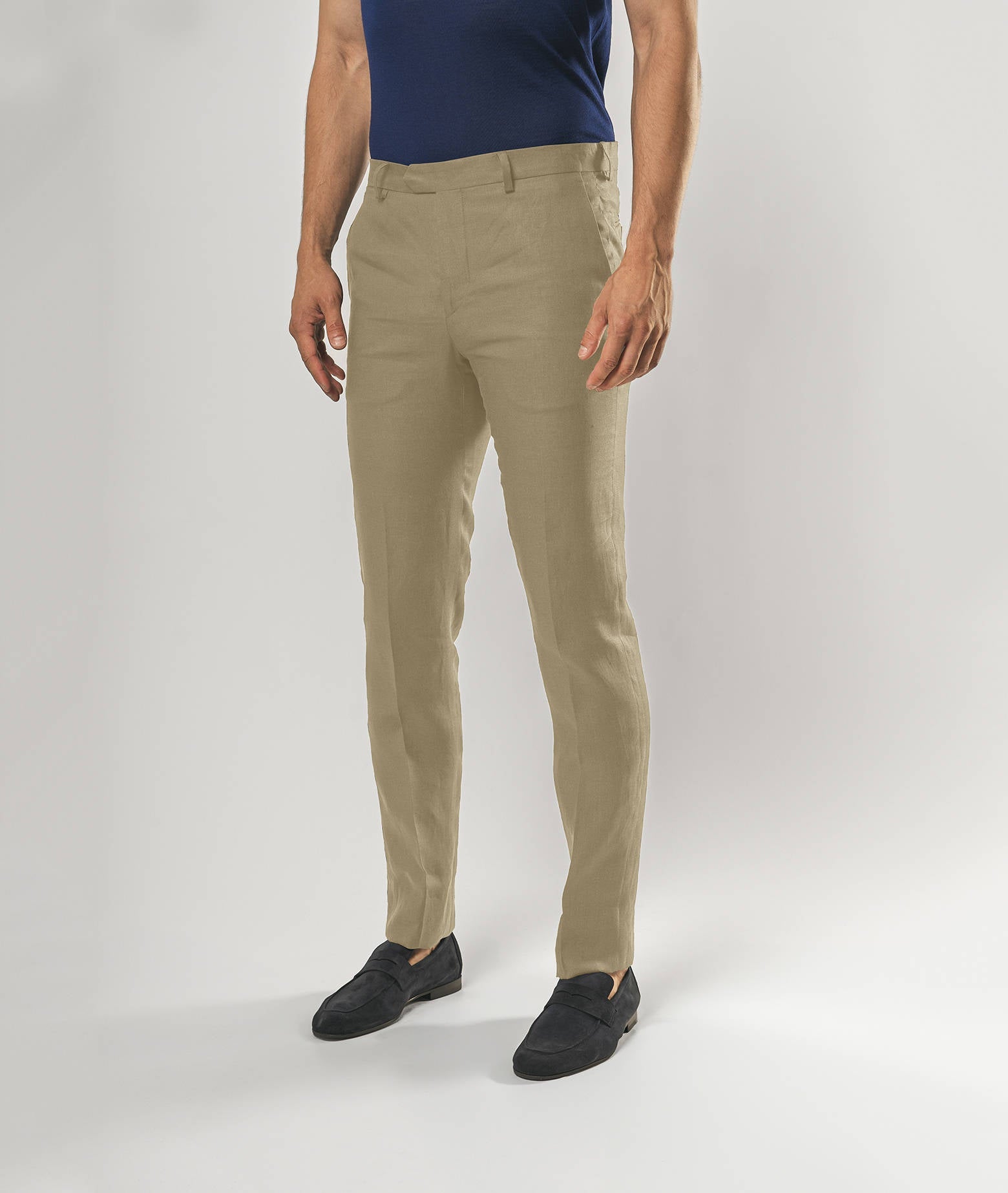 Linen Trousers Marbella Beige No Pinces