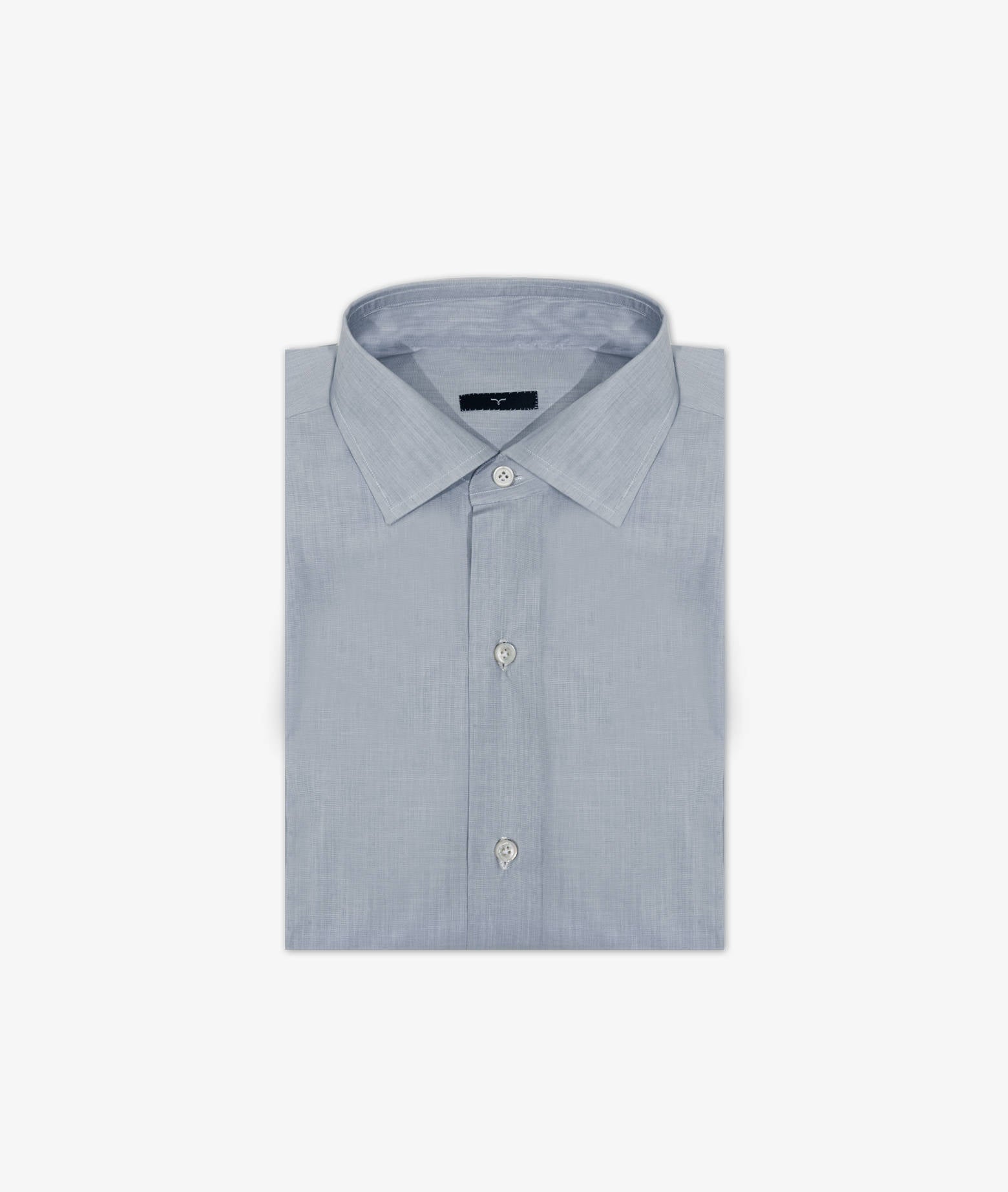 Tailored Cotton Shirt Mayfair Gray Hand Made