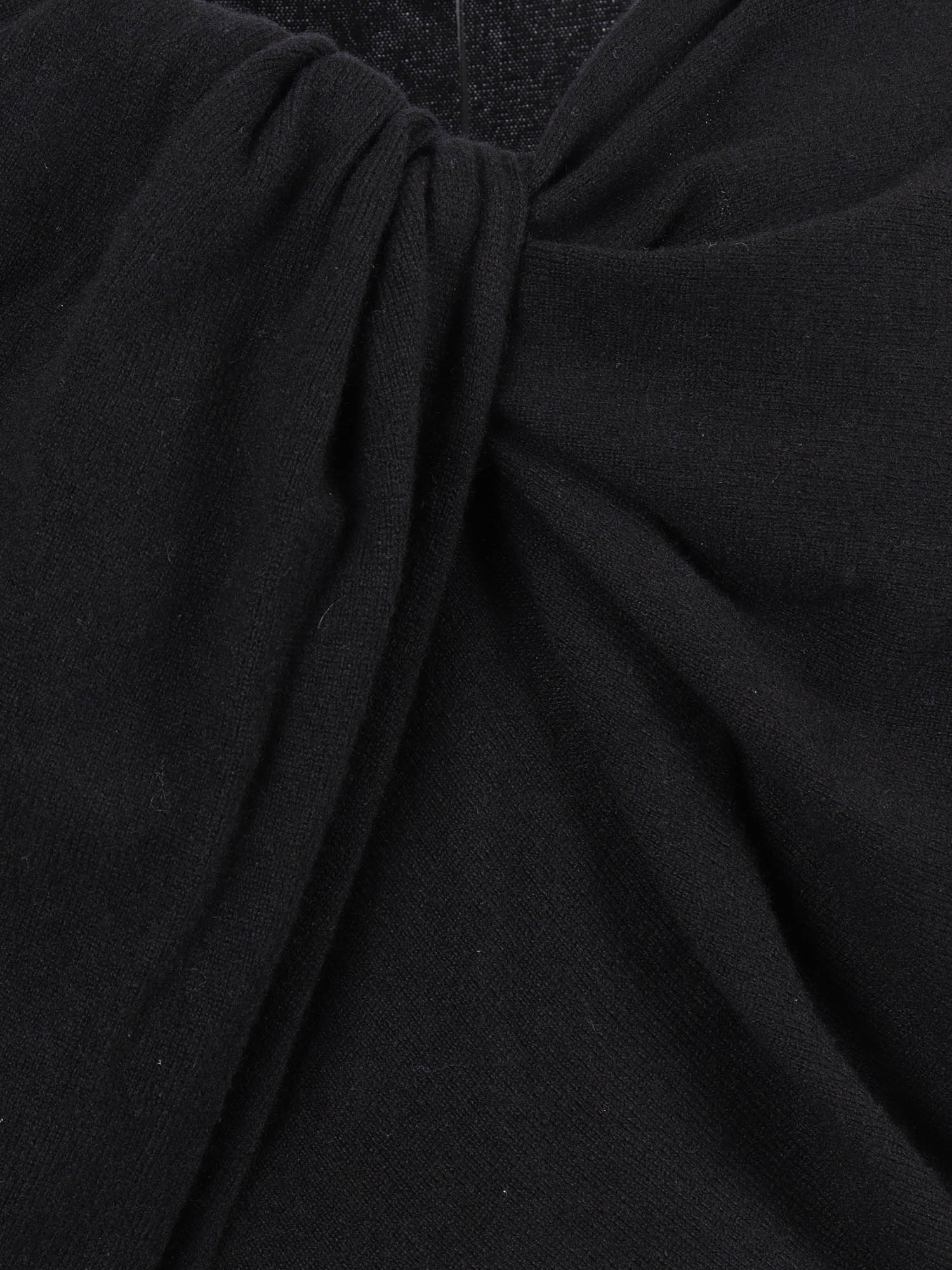 Sweater Black Virgin Wool Silk Cashmere Crewneck
