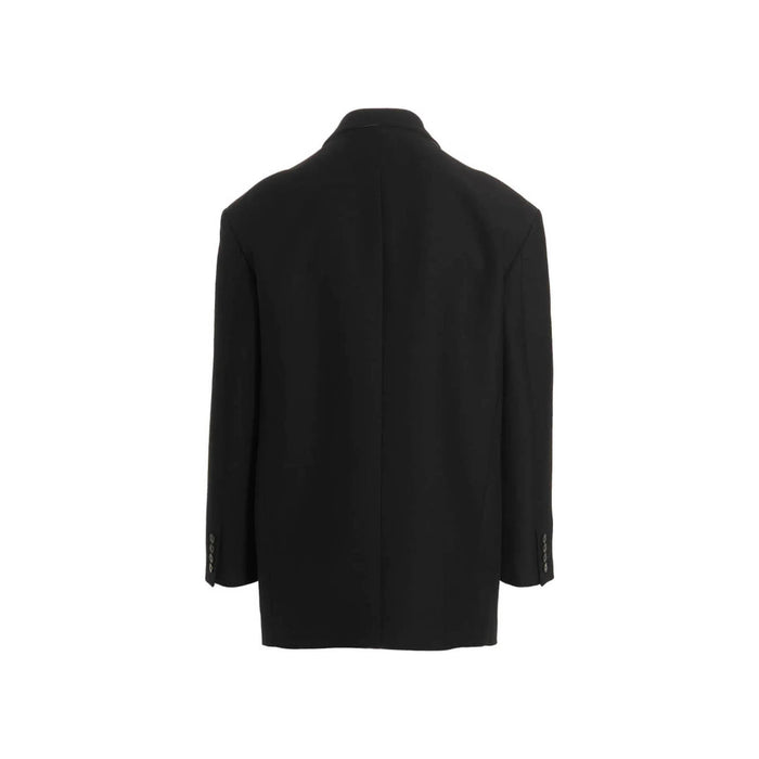 Garavani Blazer Jacket Black Silk Virgin Wool