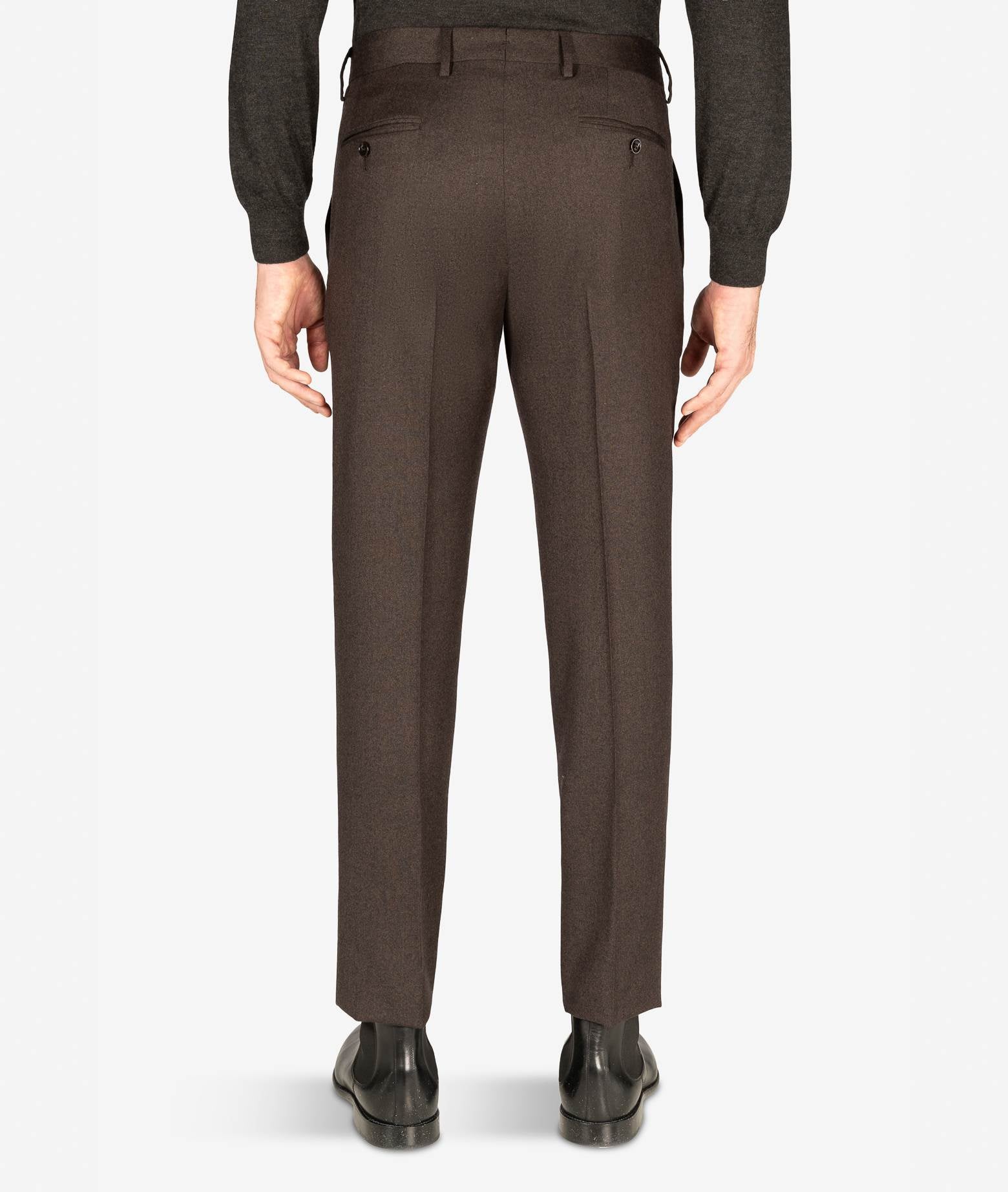 Wool Chino Bormio Chocolate Sportswear Trousers