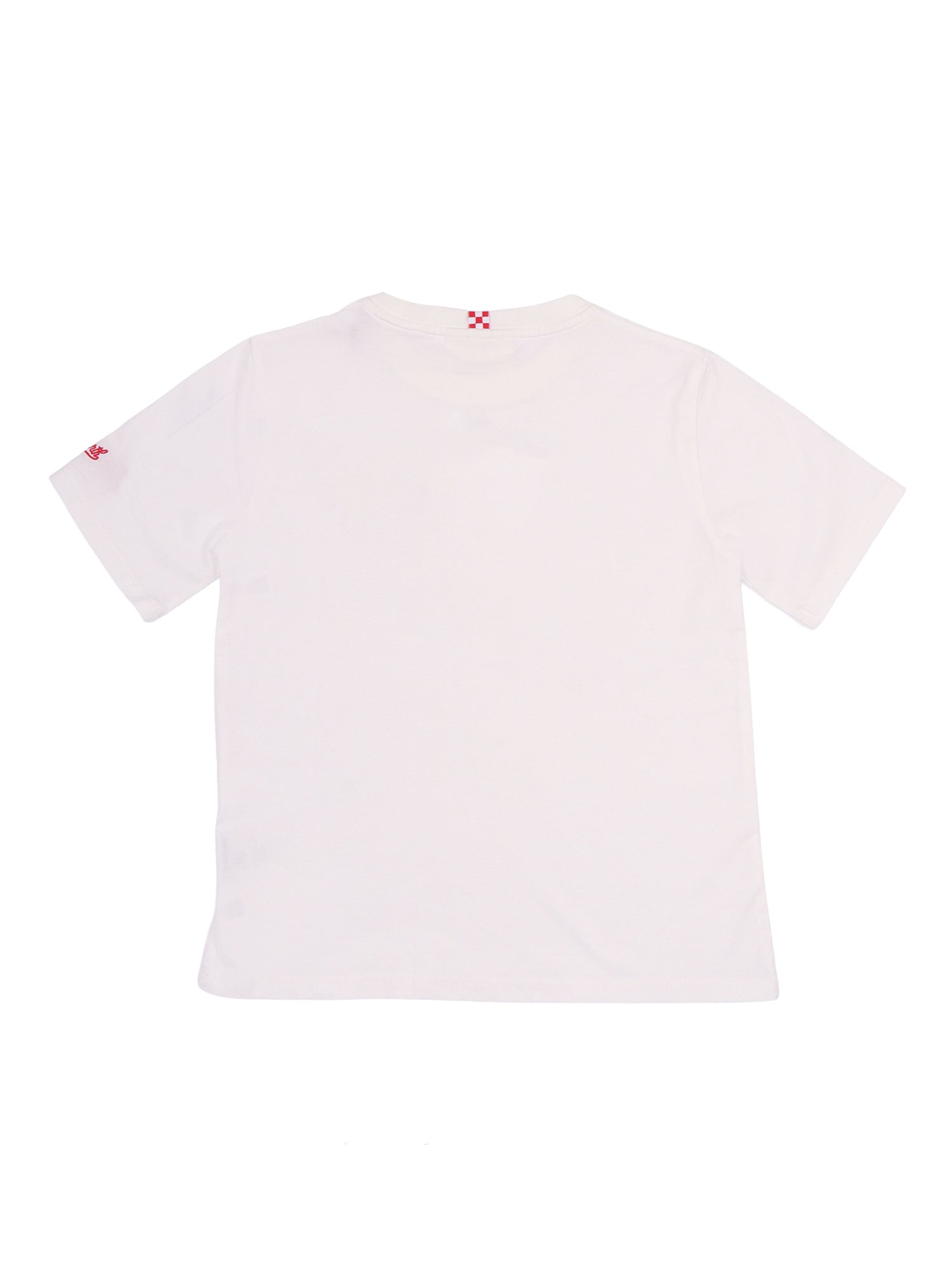 Denver Jr-Bear Racing 01n Emb White Cotton Short Sleeves T-shirt