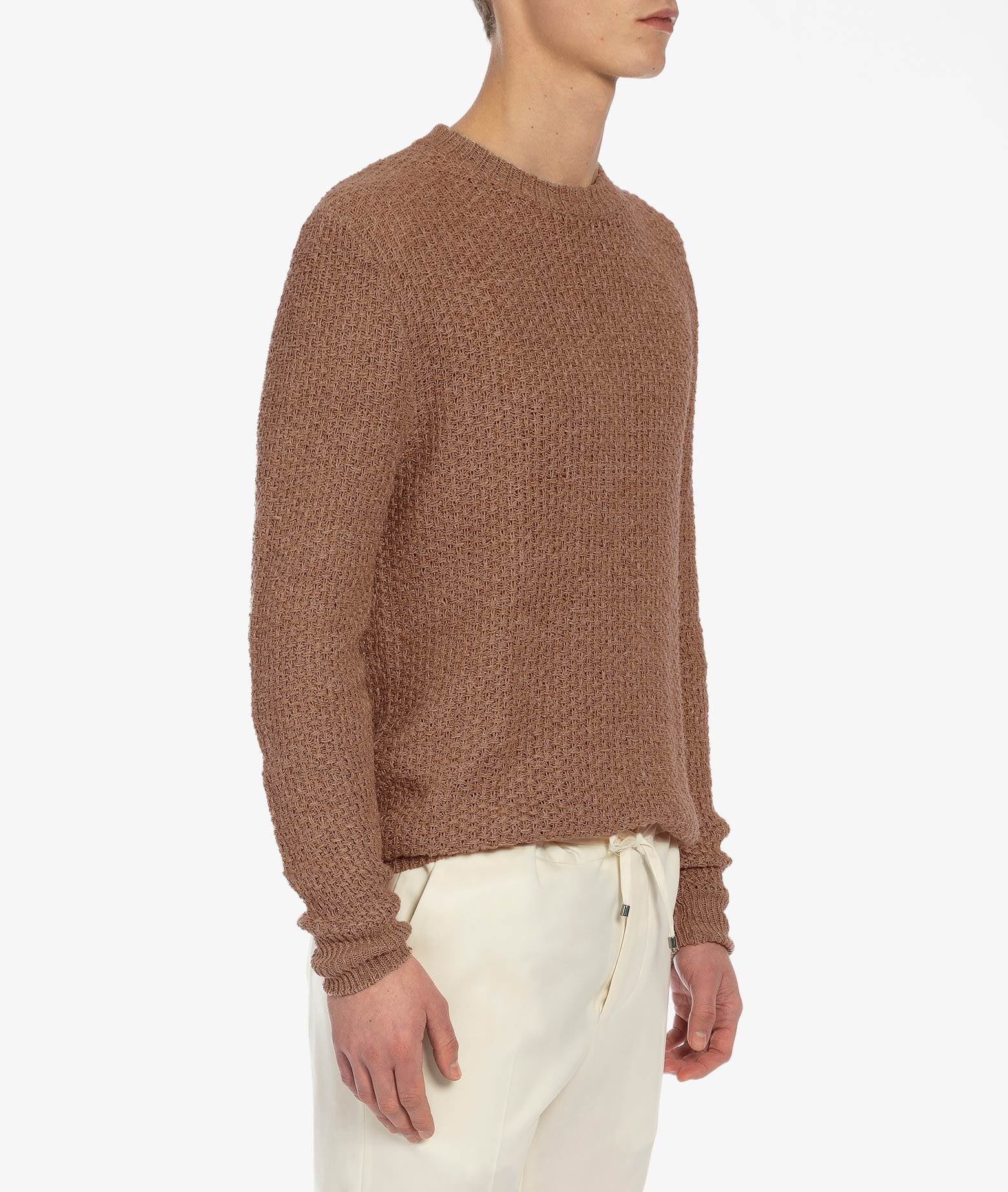 Wool And Silk Sweater Janeiro Ivory Maglieria Dis/lav Pesante