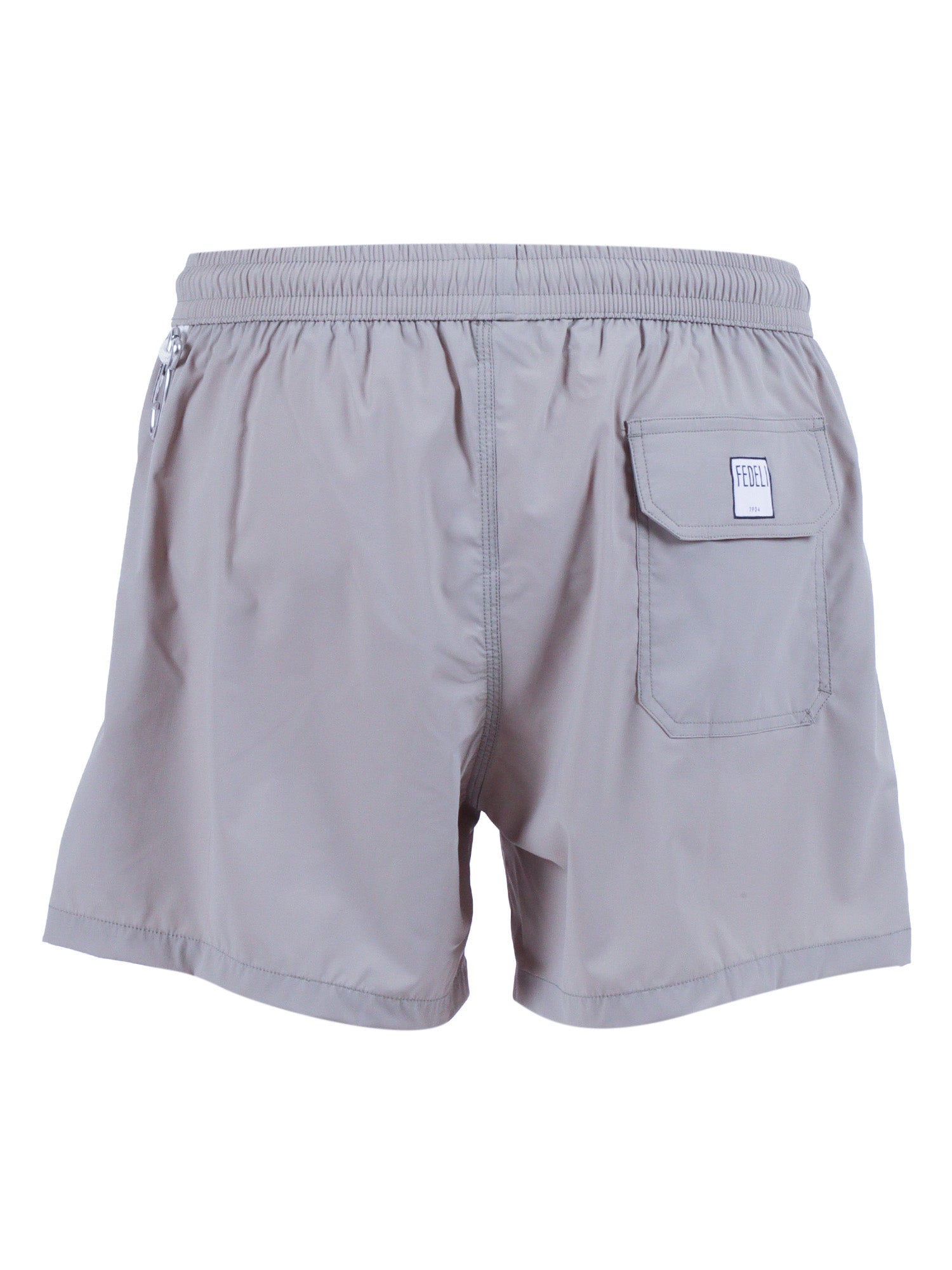 Swim Trousers Woven Fabric Man Grey Polyamide Costume