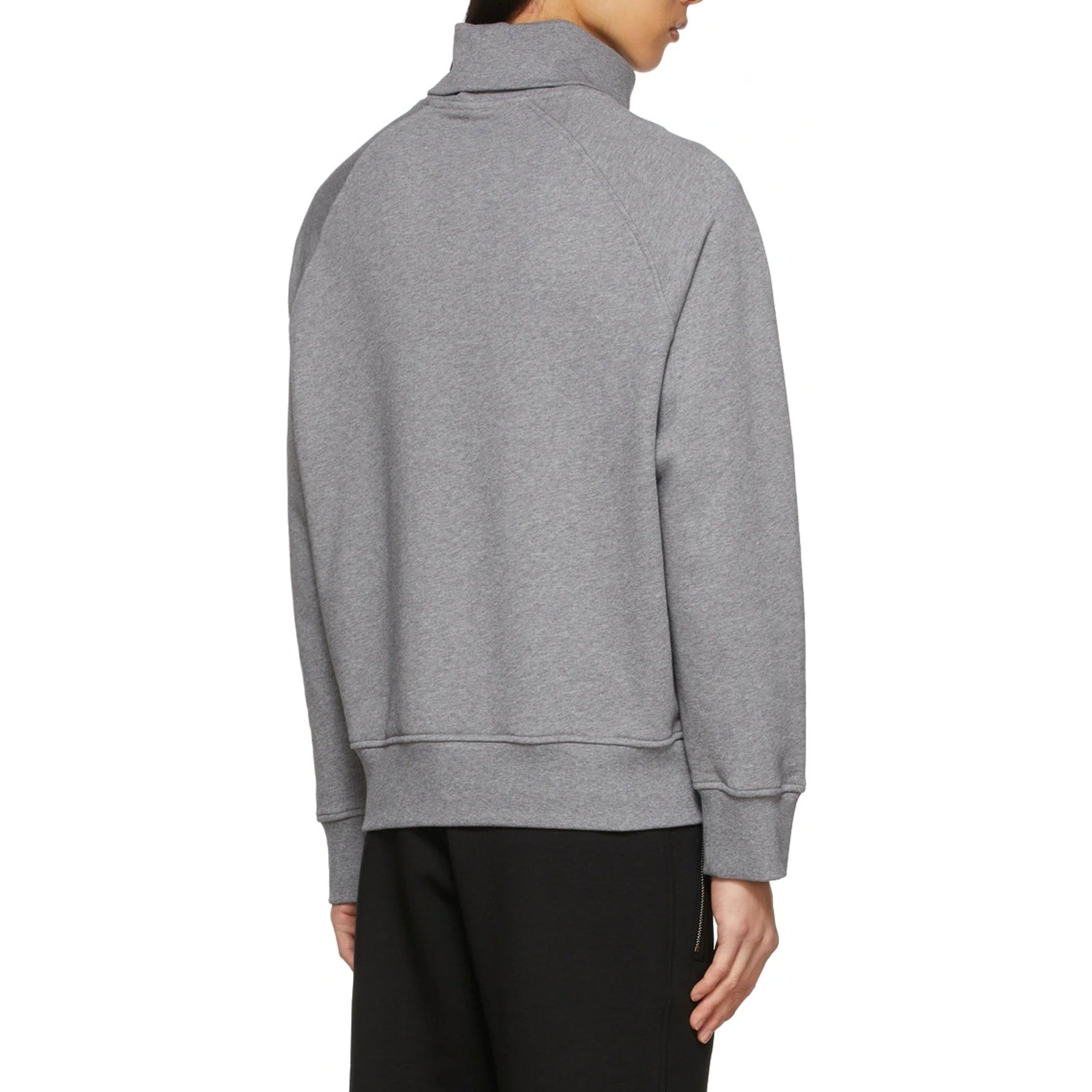 Neil Barrett Jewel Turtleneck Sweatshirt Gray Cotton