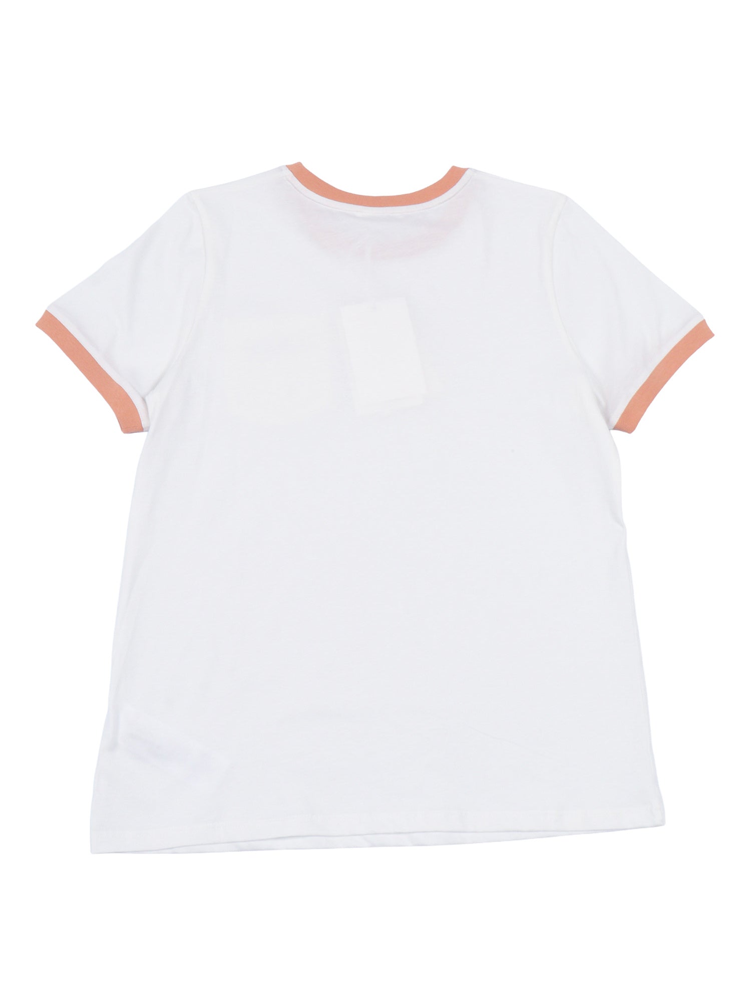 T-SHIRT White Cotton Fabric 2 Short Sleeves