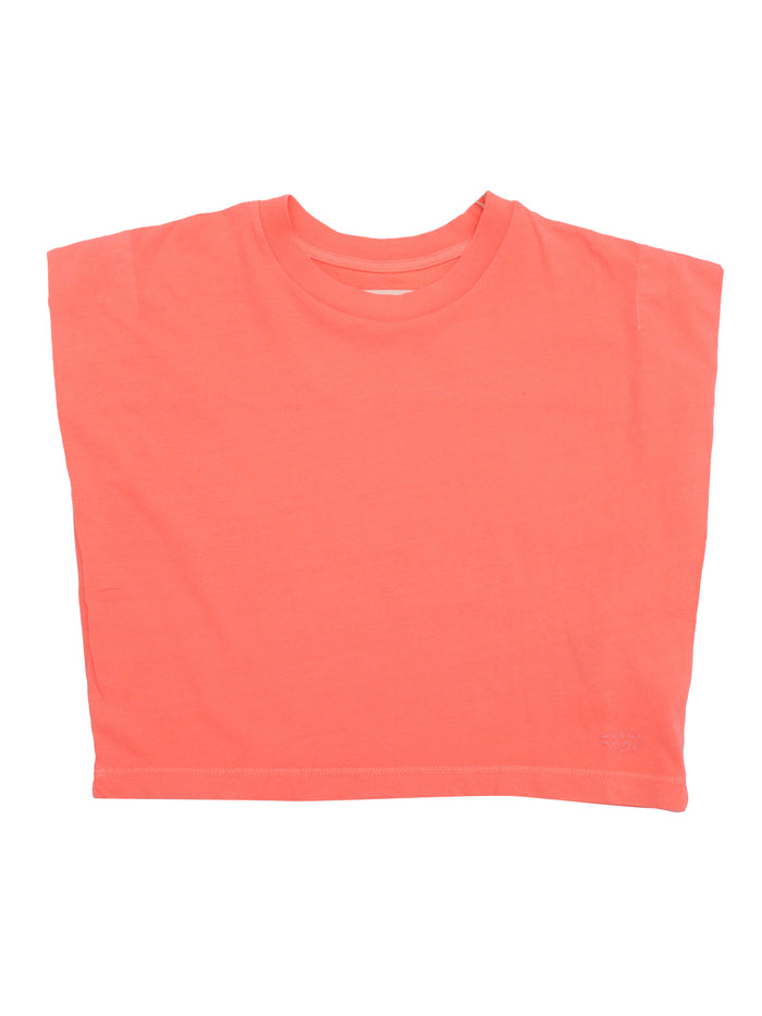CROM51 T1570 T-SHIRTS Orange Cotton Short Sleeves T-shirt