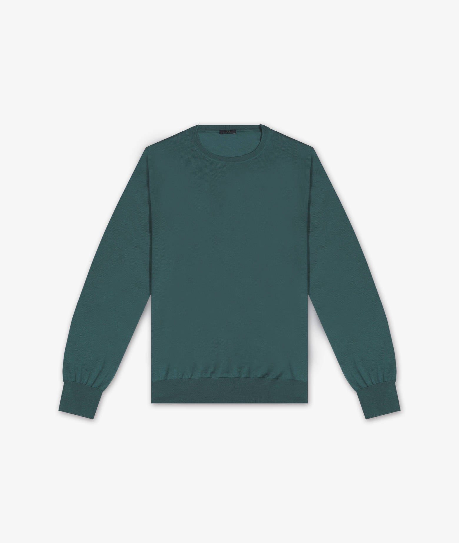 Wool Crewneck Sweater Oslo Lightblue Basic Light Kintwear