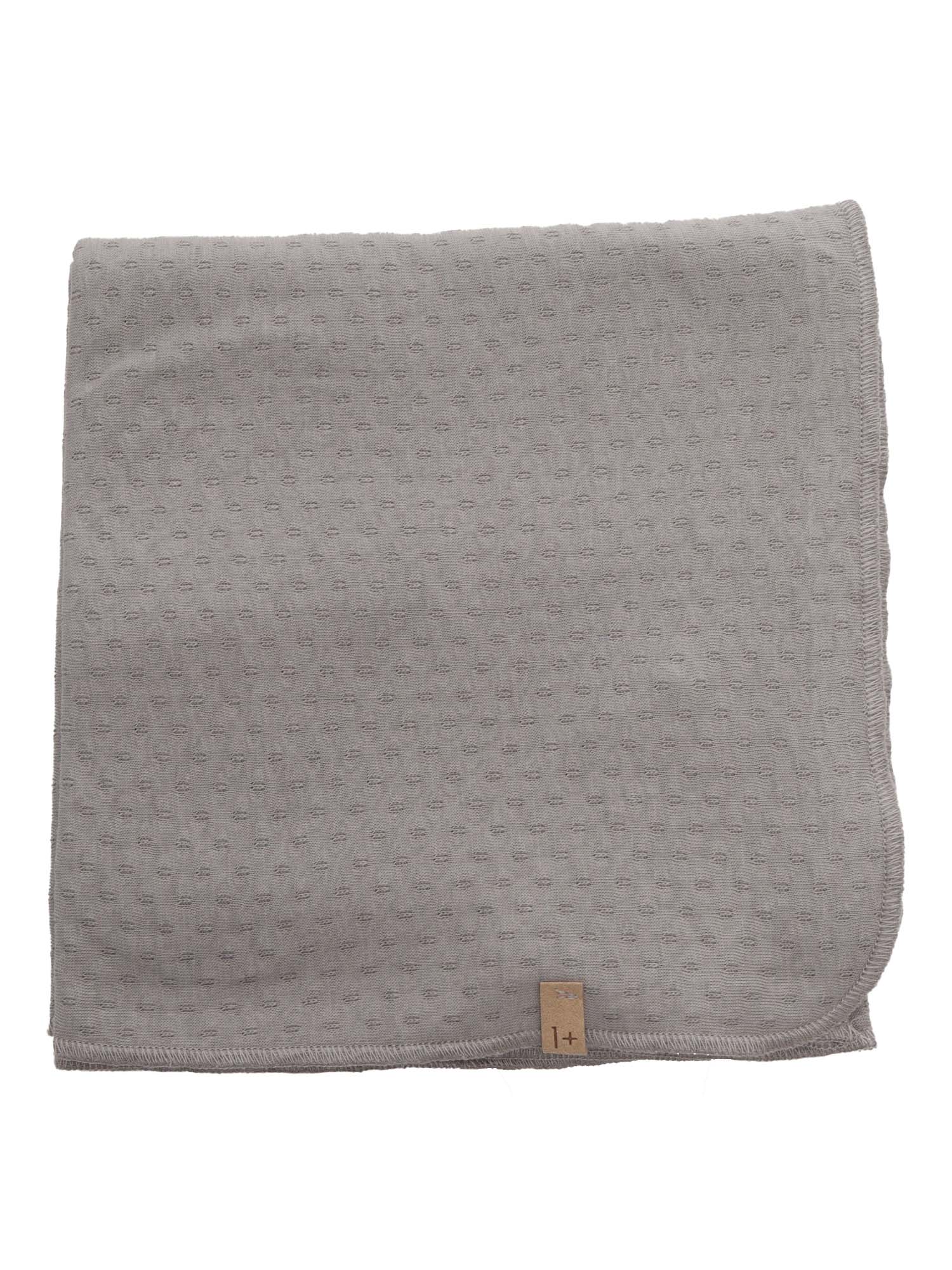 Gray perforated blanket Grey Cotton