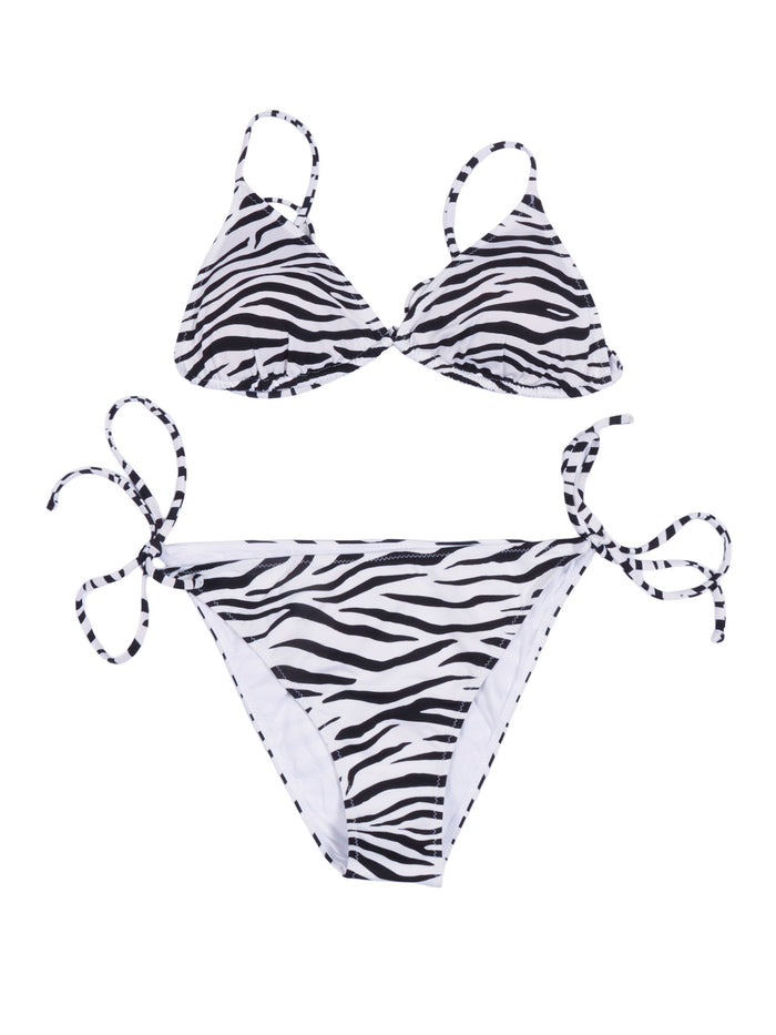 Leah Teen-Zebra 00 Black Polyamide Elastane Top