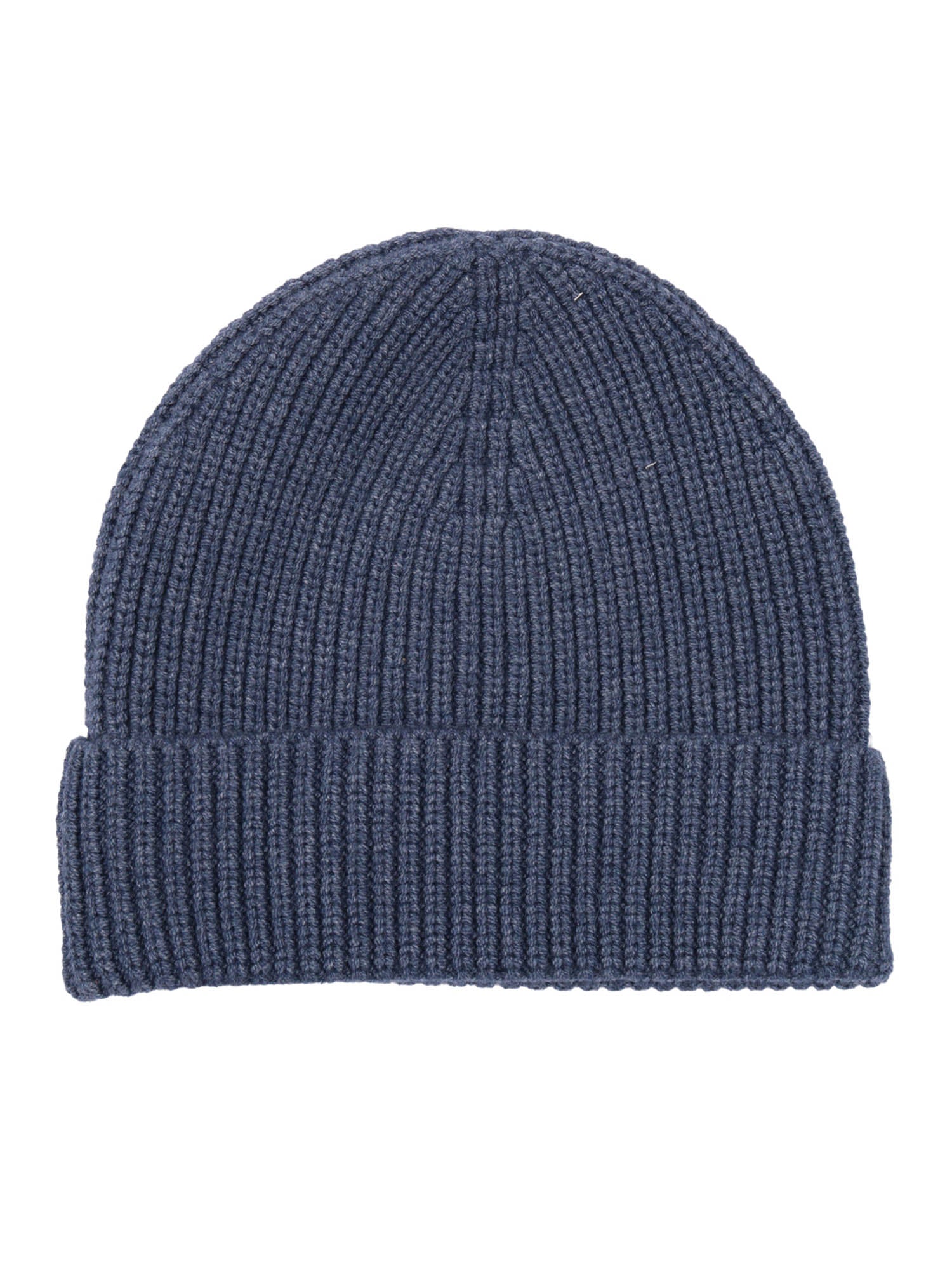 Cap Blue Polyester Cotton Wool Hat