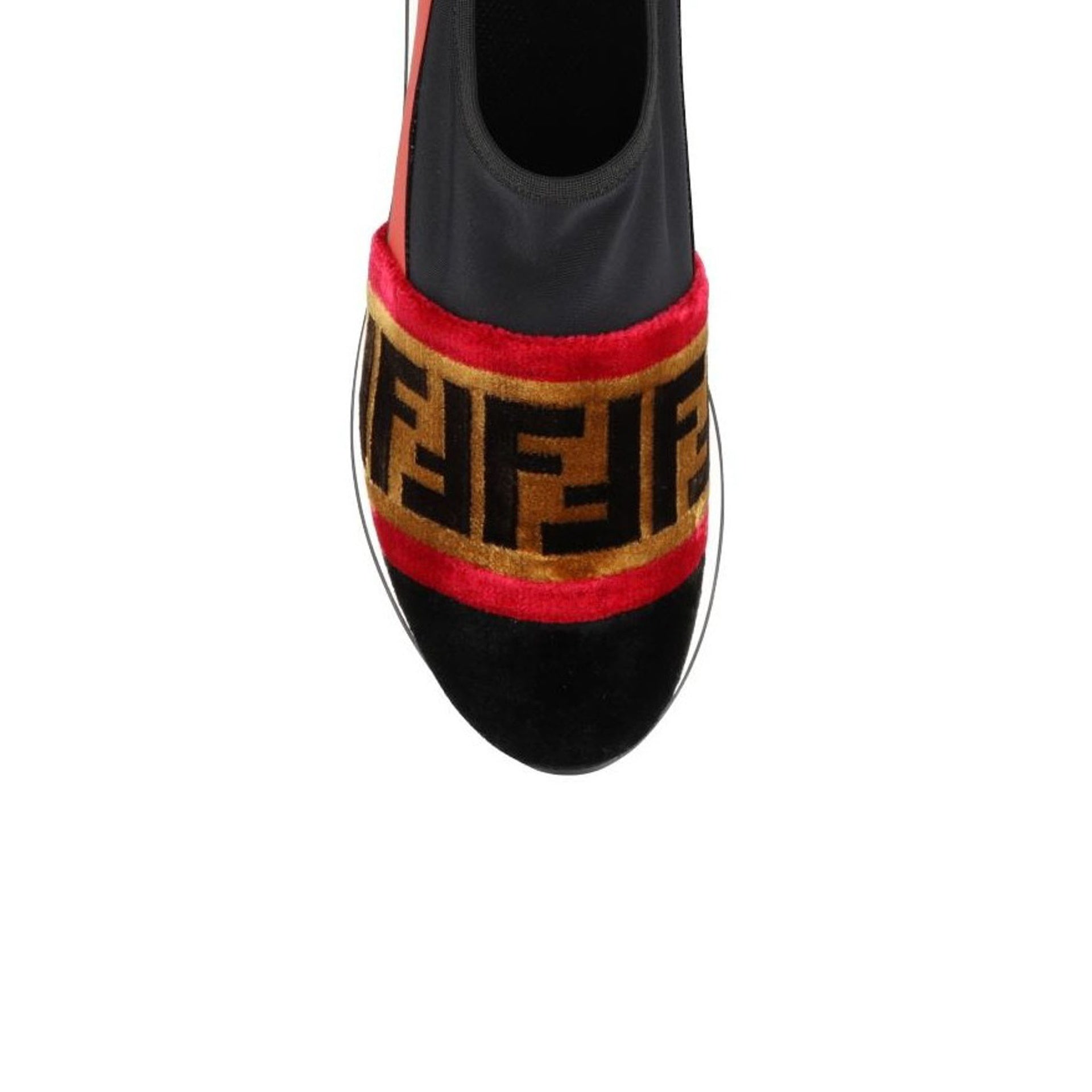 Logo Sneakers Black Fabric