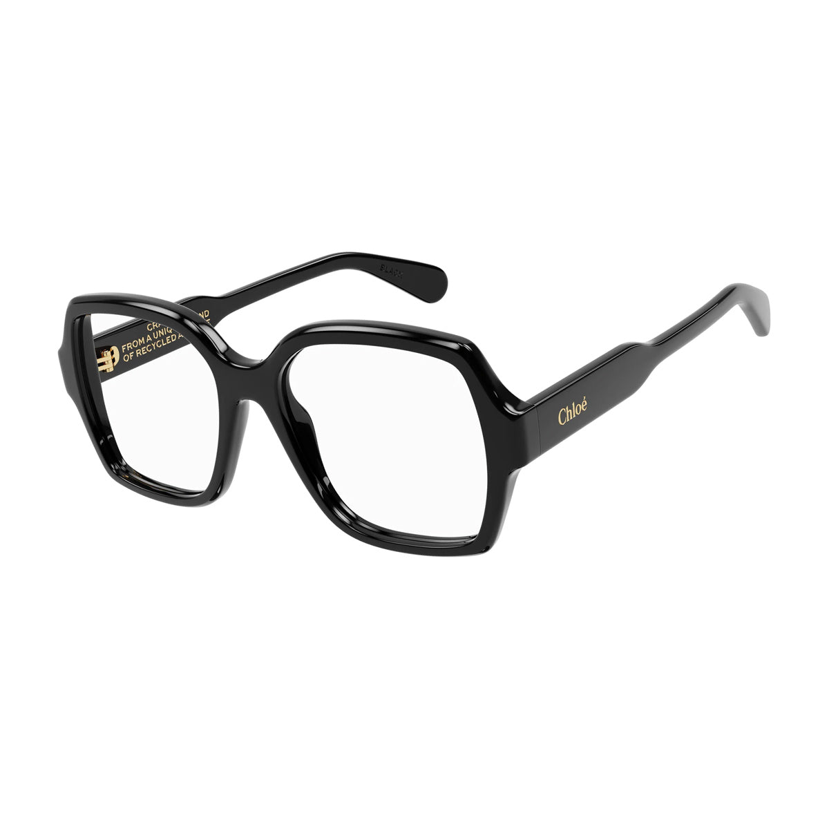 CH0155O Nero Celluloid Occhiali Vista