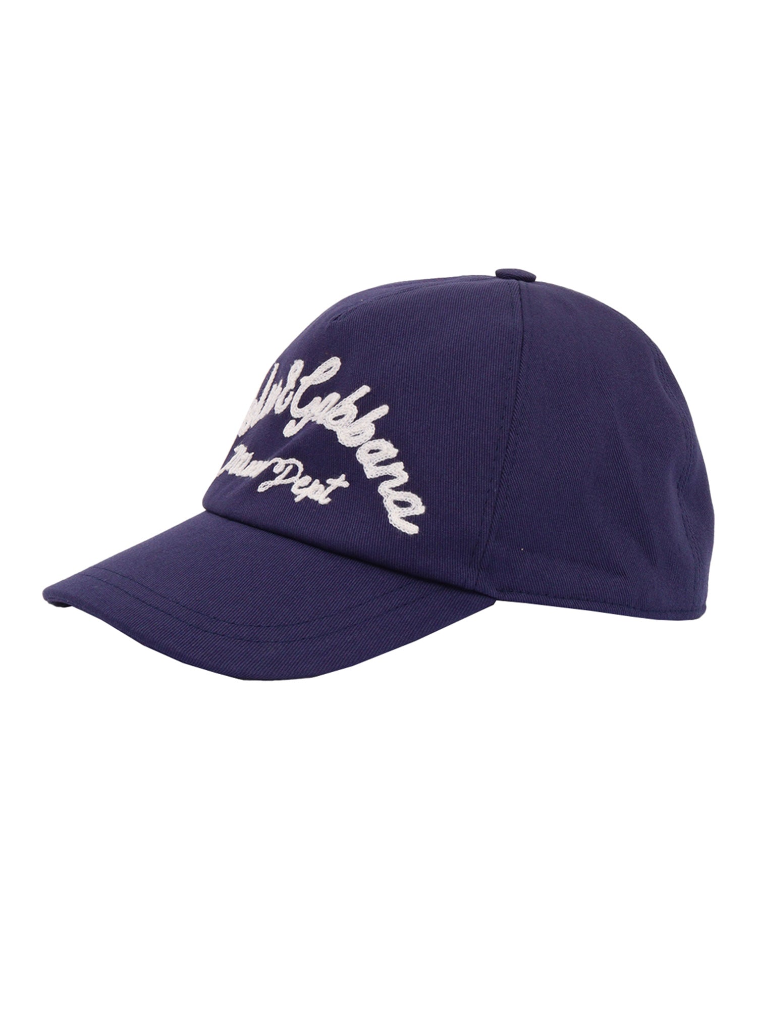 Peaked Cap Blue Cotton Fabric 2 Hat