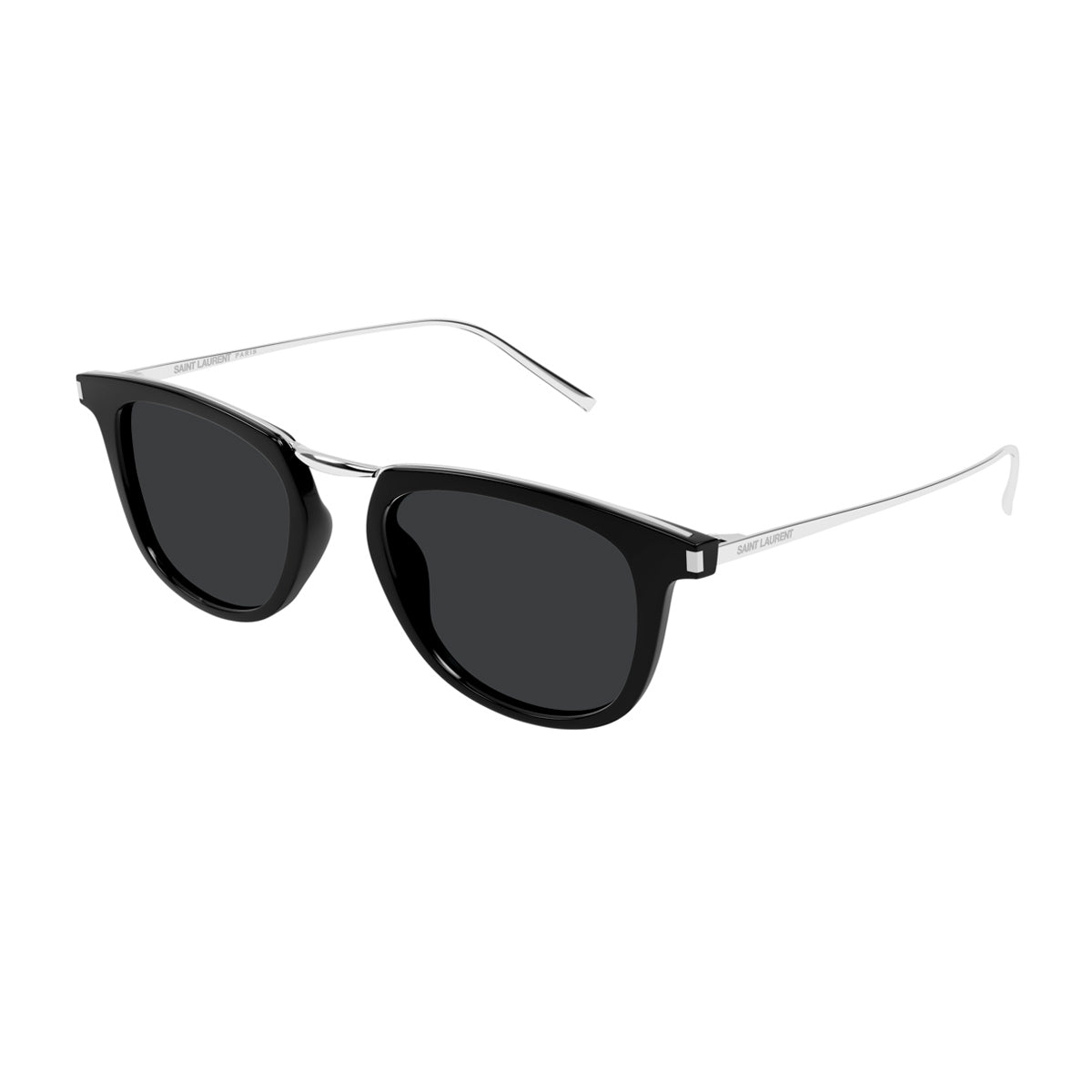 Saint Laurent SL 753 Linea Corner Angle 001 Black Silver Nero Acetate/ Metal Occhiali Da Sole