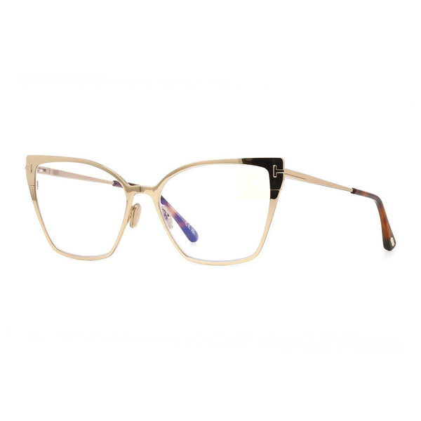 Tom Ford FT6051-B028 Metal frame with acetate temples eyeglasses in gold