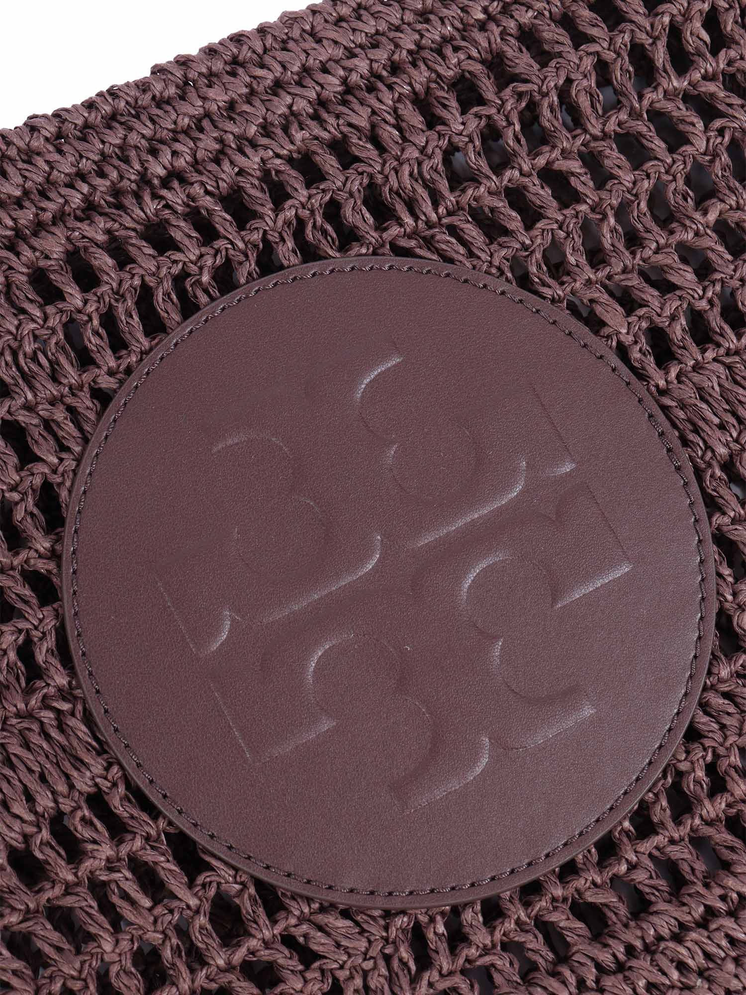 Ella Hand-Crocheted Pouch Brown Handbag