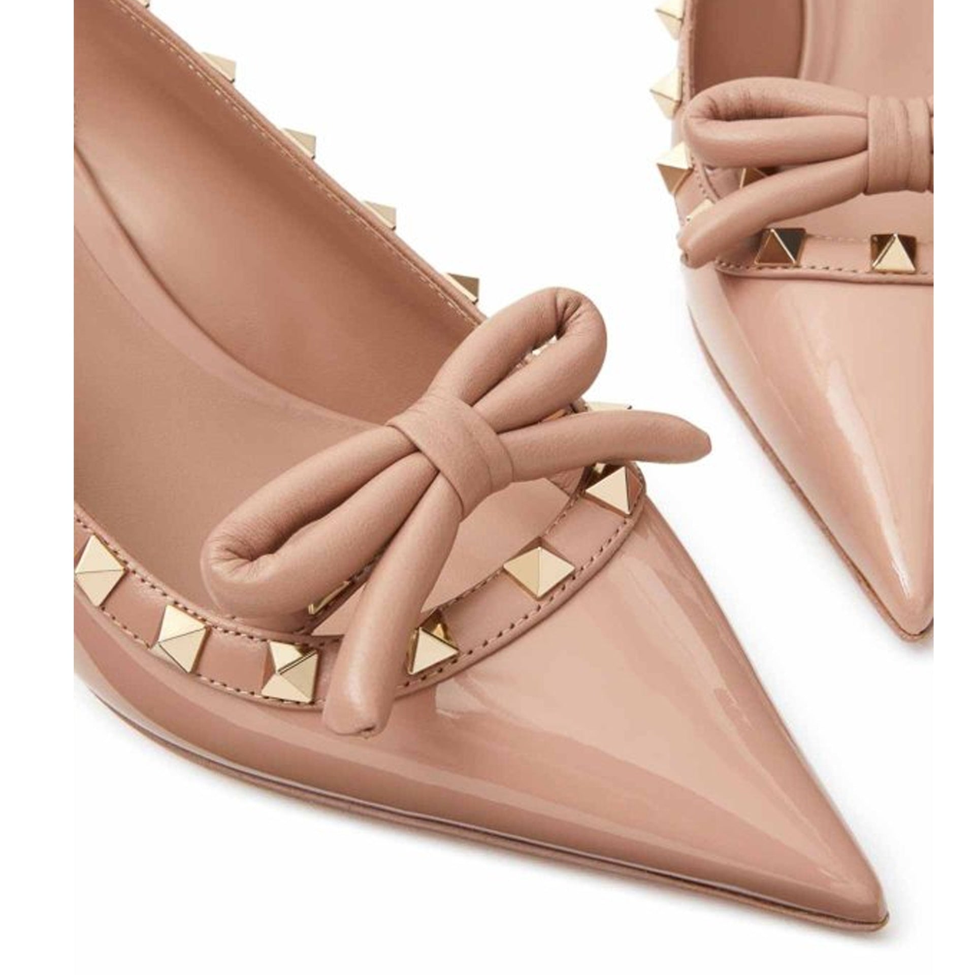 Garavani Leather Slingback Pumps Beige Calf