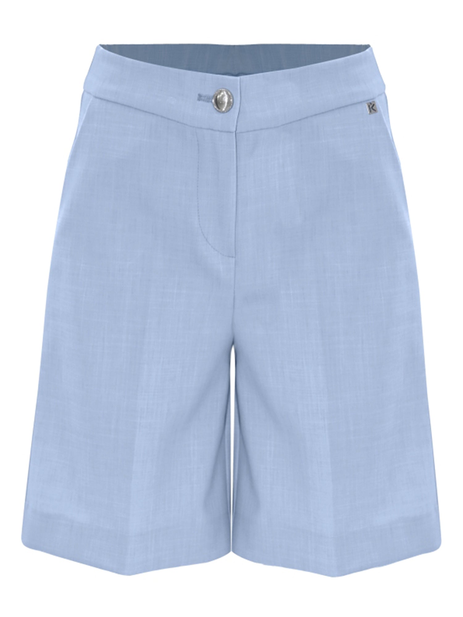 BEFONI SHORTS Light Blue Polyester Viscose Elastane