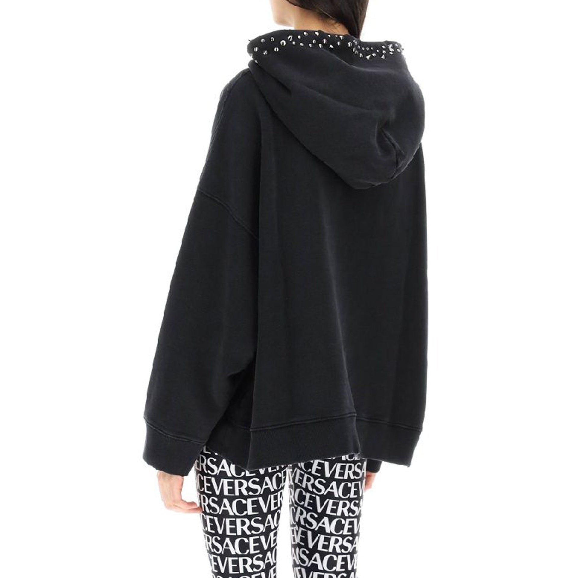 Cotton Logo Sweatshirt Black