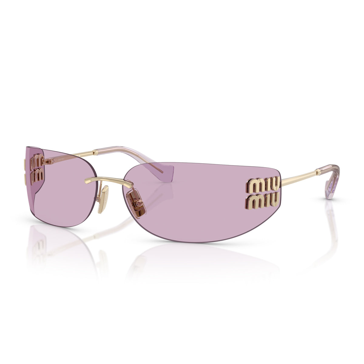 Miu 0MU A51S Aube ZVN90O Oro Pallido Metal Occhiali Da Sole