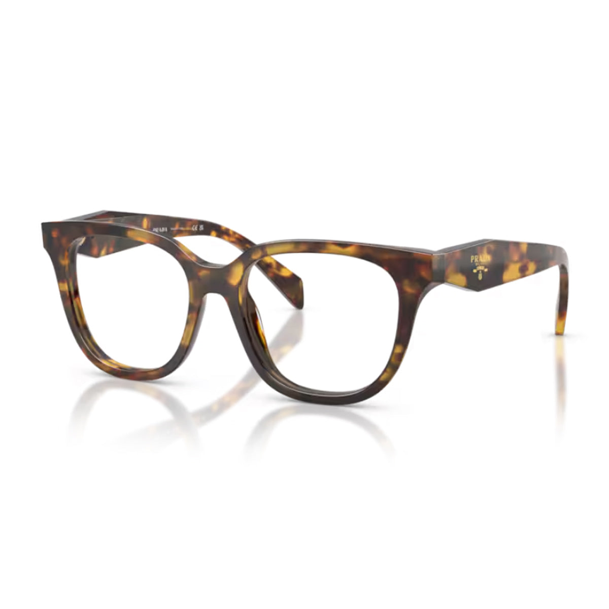Prada PR C11V 14L1O1 Miele Tartarugato Havana Acetate Occhiali Da Vista