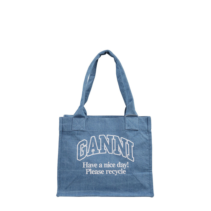 A5599 Blu Cotone Borsa A Spalla