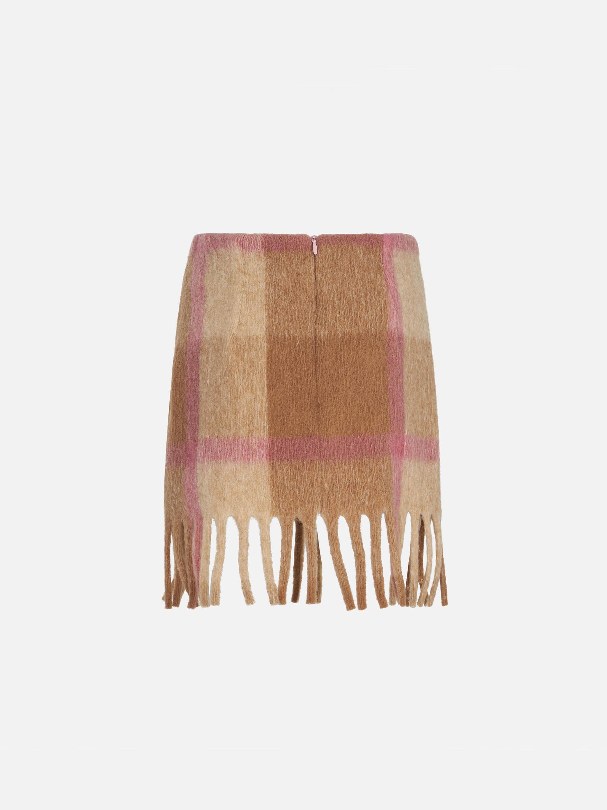 Girl Skirt With Fringes White