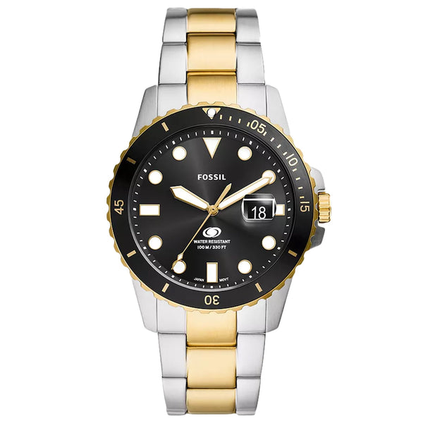 Fossil Mens Dive Black
