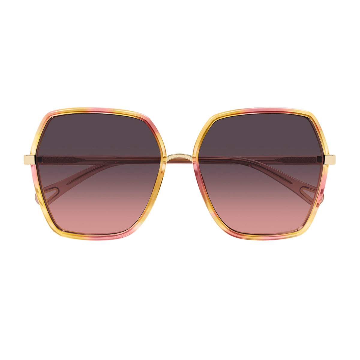 Chloé CH0262S Linea 003 Havana Pink Red Multicolore Bio-injected Occhiali Da Sole