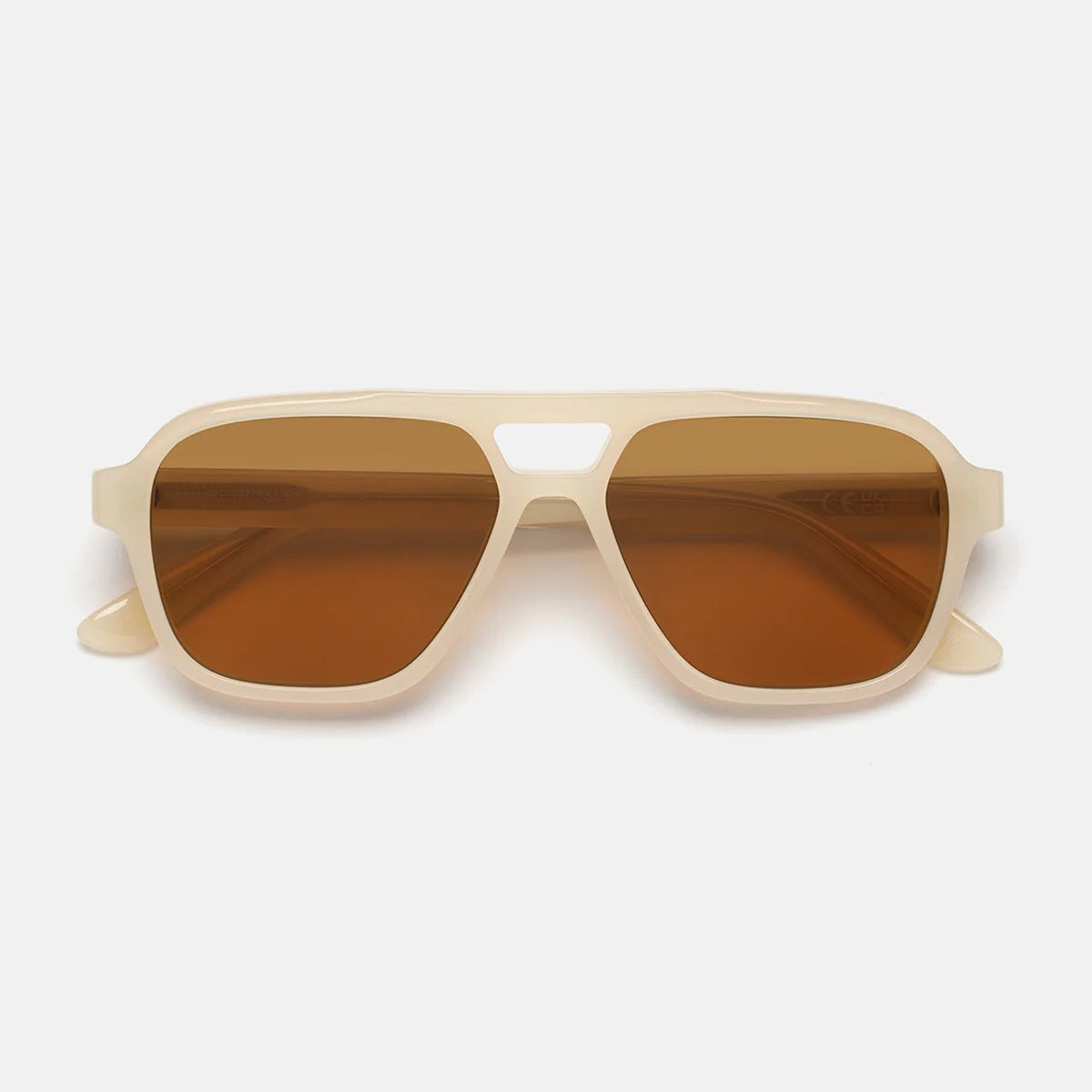 Retrosuperfuture MANEVAL CREMOSO Avorio Acetate Occhiali Da Sole