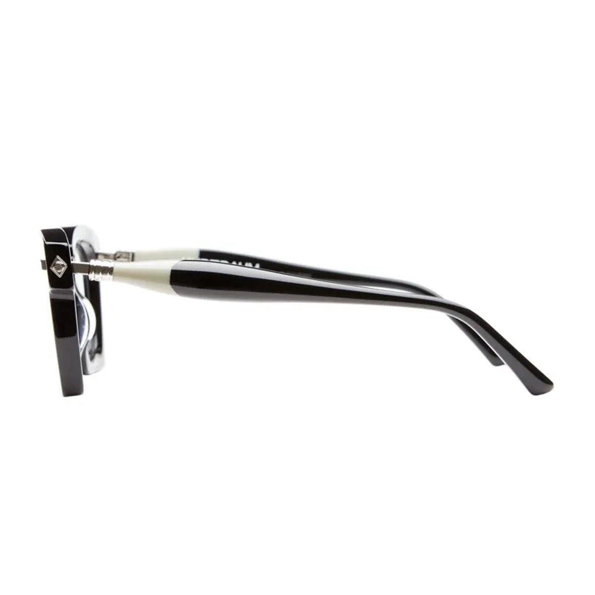 Kuboraum Maske J5 BS Black Shine Grey Nero Acetato Mazzucchelli Occhiali Da Vista
