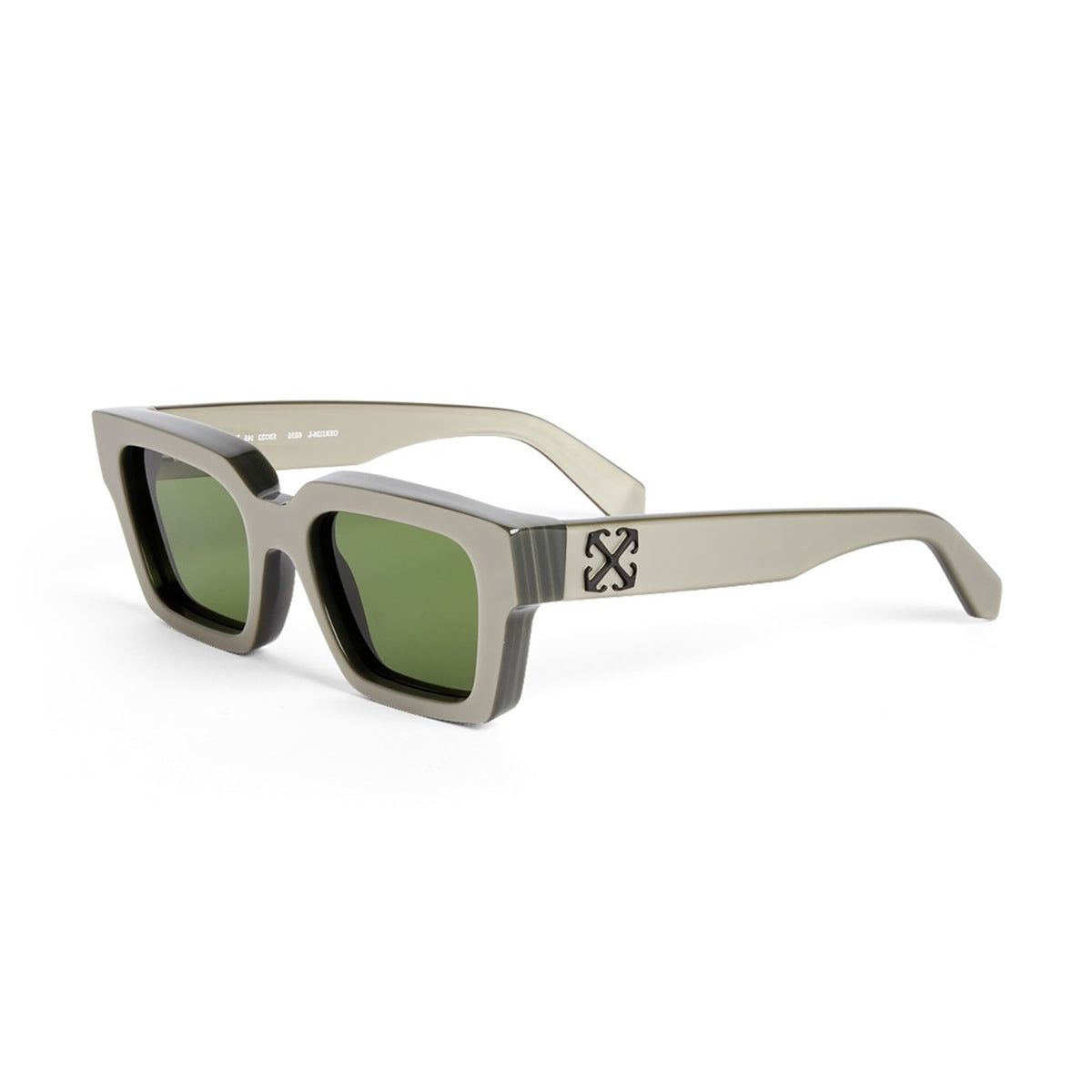 Off White OERI126 VIRGIL M 6e55 Taupe Green Grigio Acetate Occhiali Da Sole