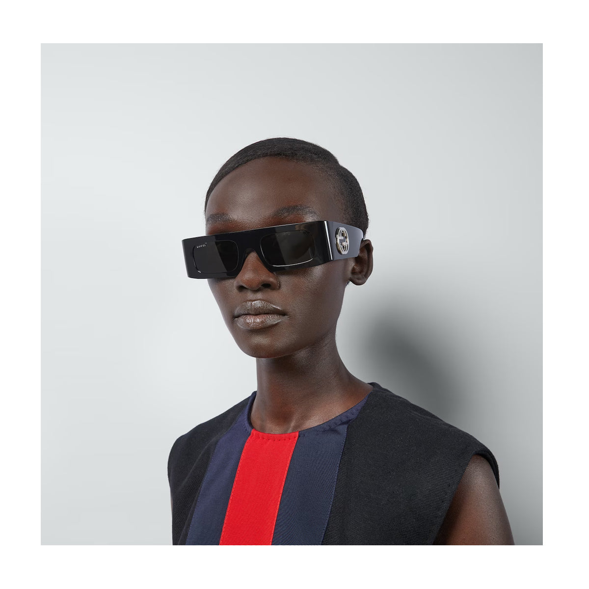 Gucci GG1646S Linea Fashion Nero Injected Occhiali Sole