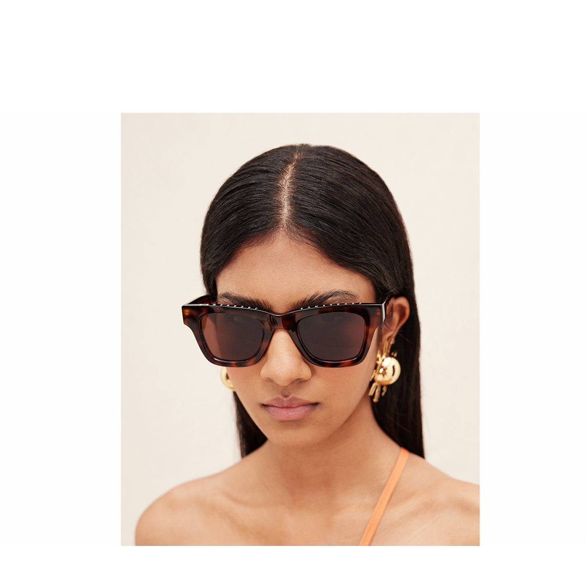 Les Lunettes Nocio Brown Marrone Celluloid Occhiali Sole