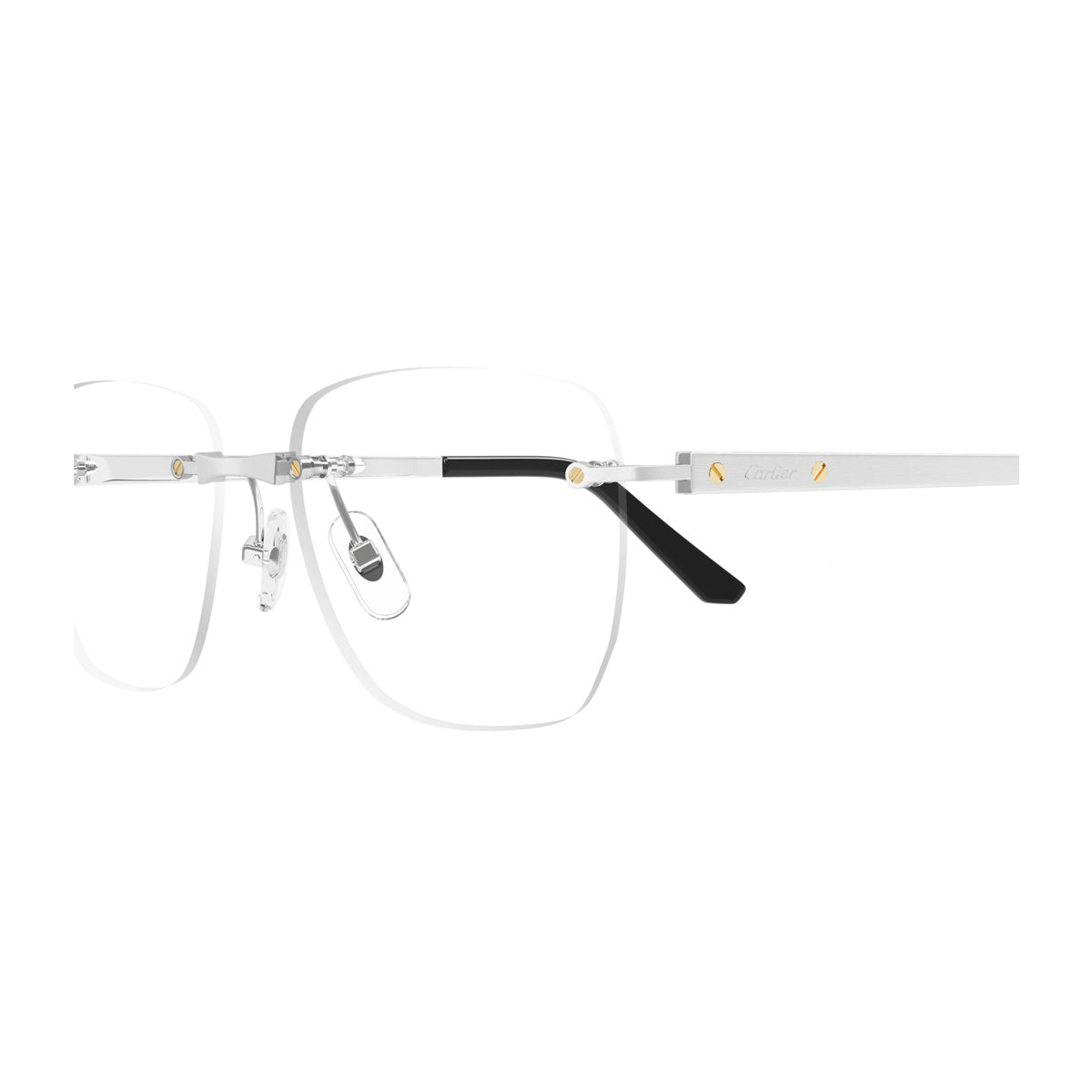 Cartier CT0512O Santos De 002 Silver Argento Metal Occhiali Da Vista