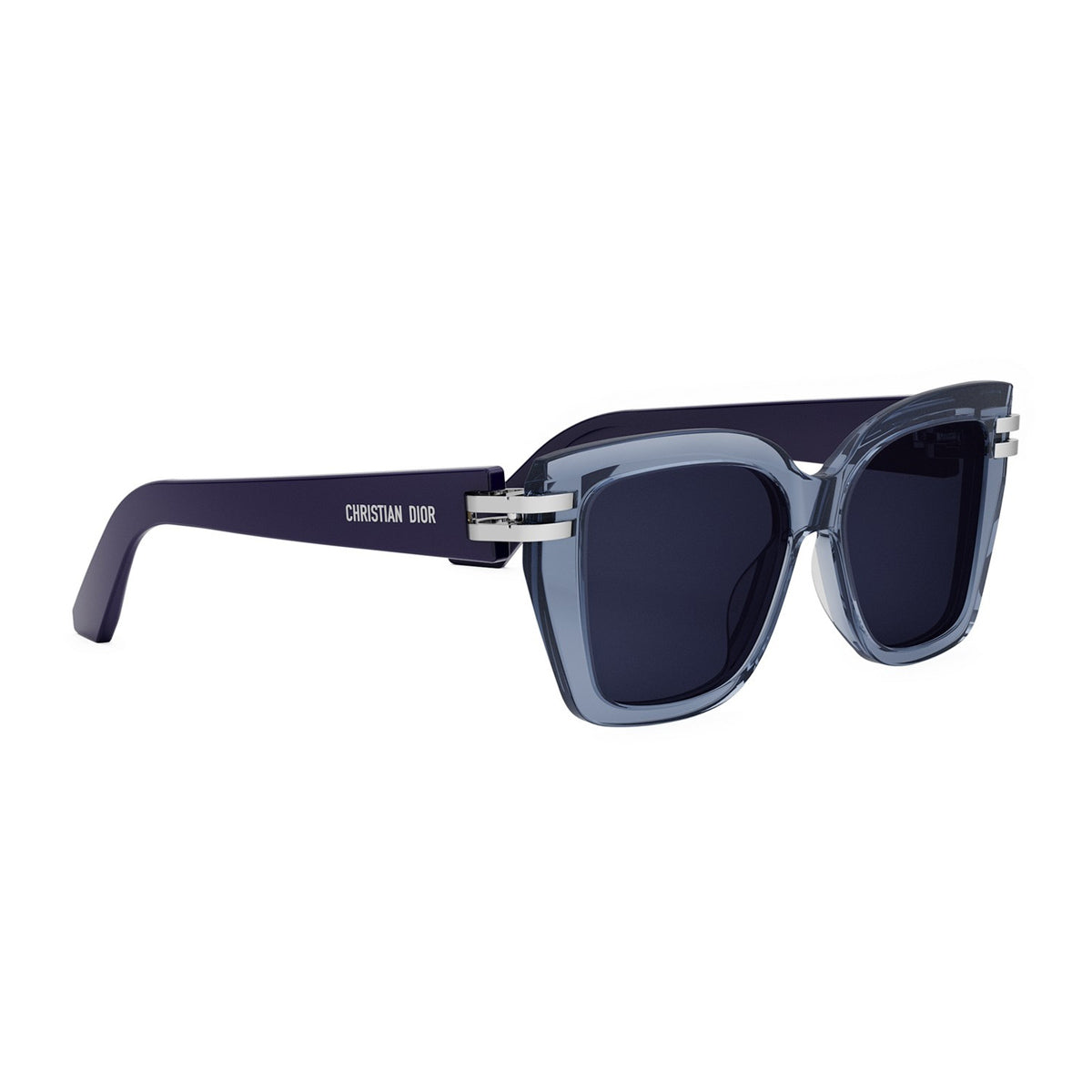 Dior CDior S1I 80b0 Blu Trasparente Acetate Occhiali Da Sole