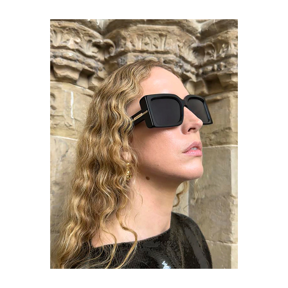 Salvatore Ferragamo SF2032S 001 Black Nero 100 Acetate Occhiali Da Sole