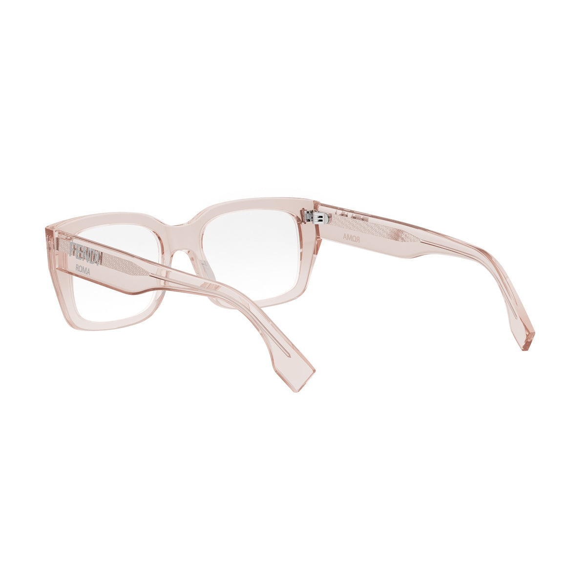 FE50094I Fendi Roma 072 Rosa trasparente Acetate Occhiali Da Vista